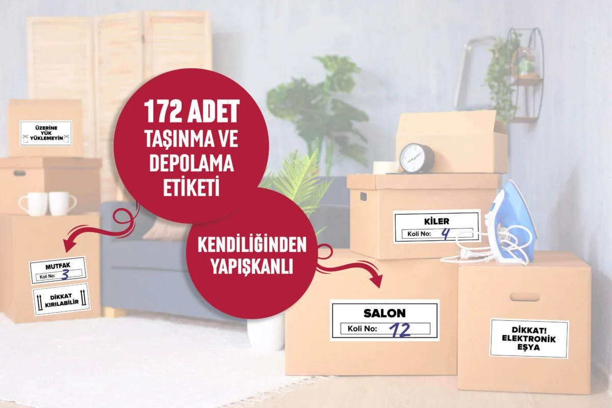 172 Adet Taşınma Etiketi