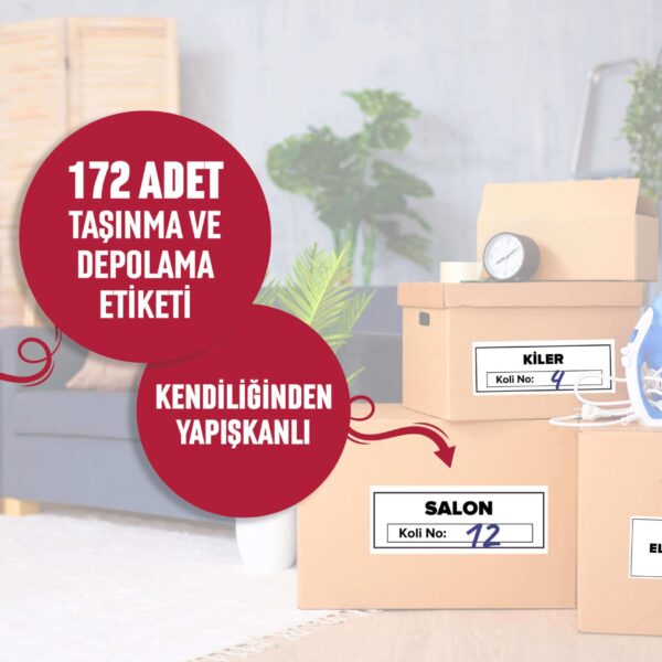 172 Adet Taşınma Etiketi