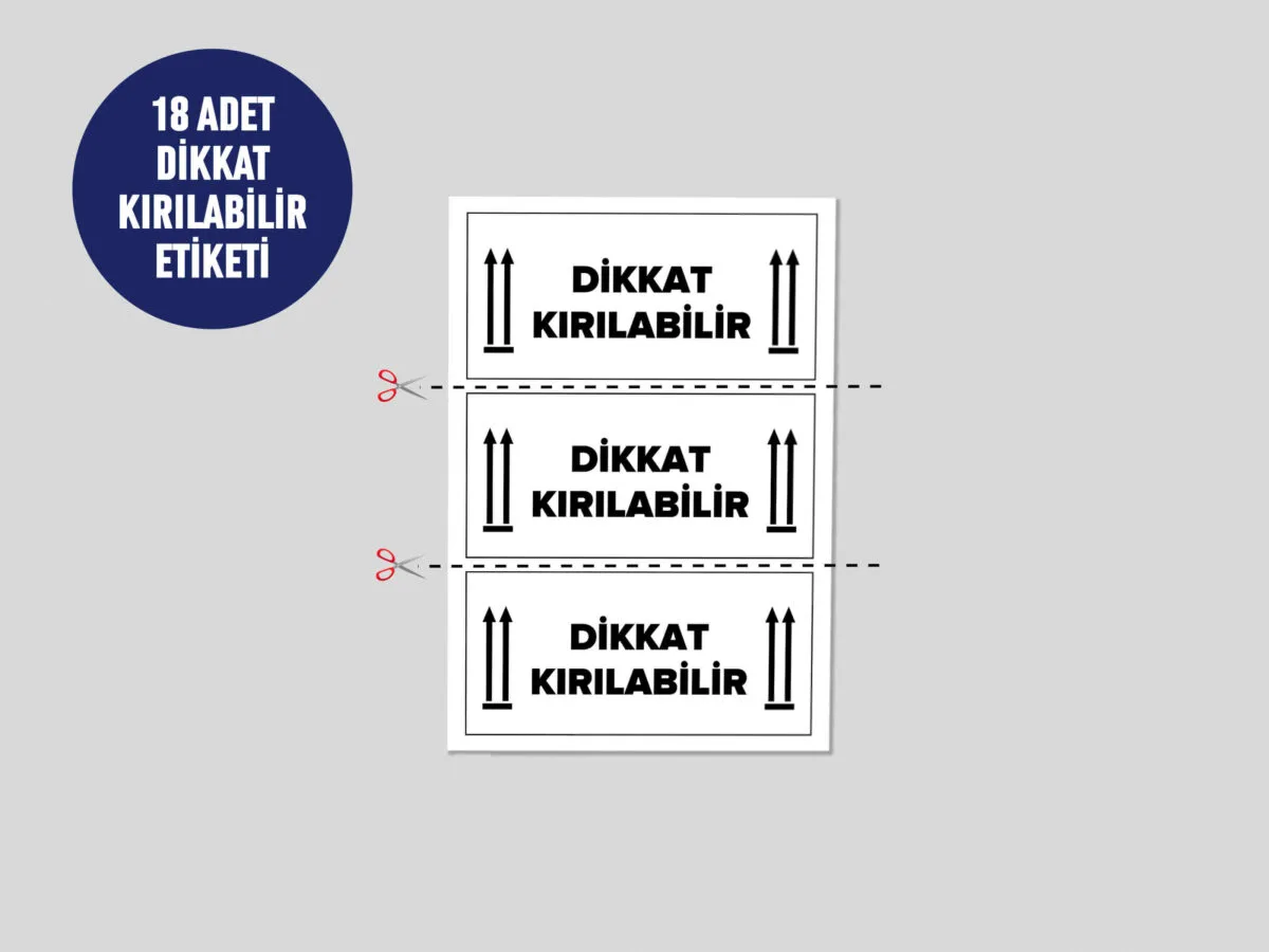 172 Adet Taşınma Etiketi
