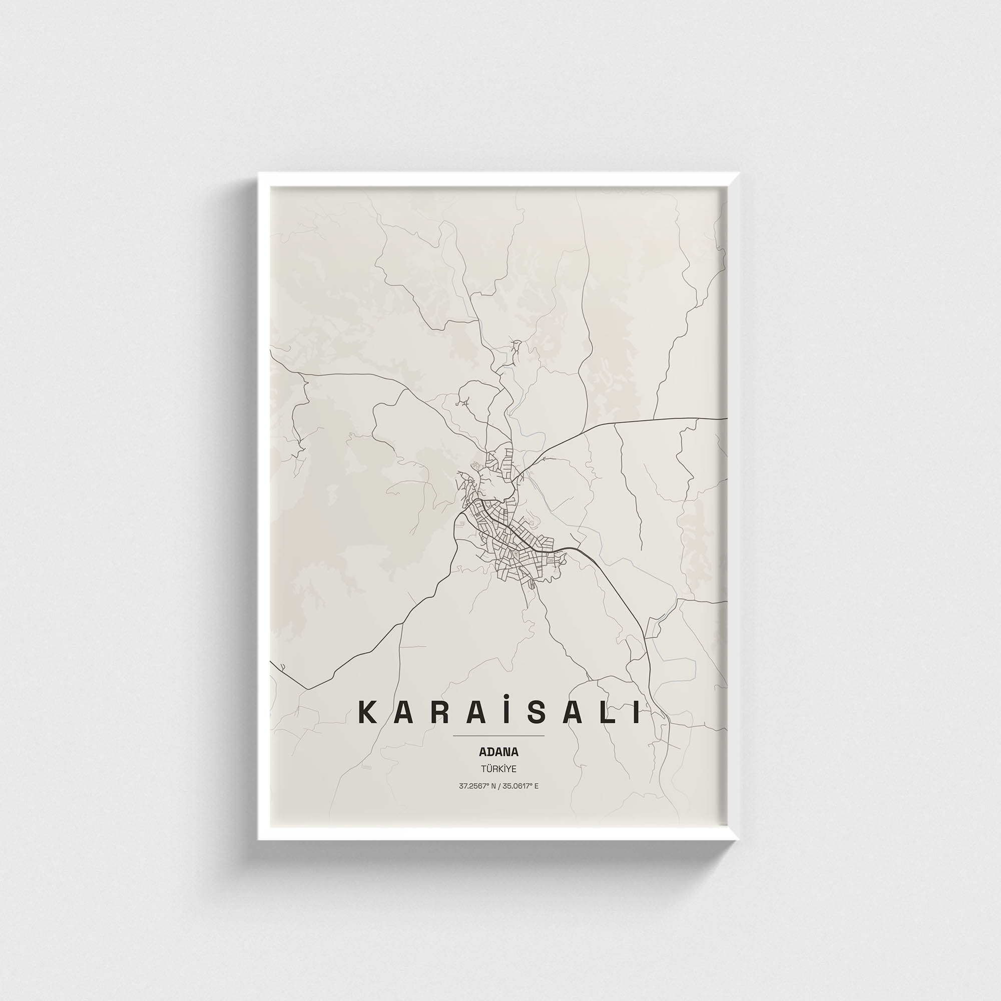 Adana Karaisalı İlçe Haritası Posteri - Görsel 2