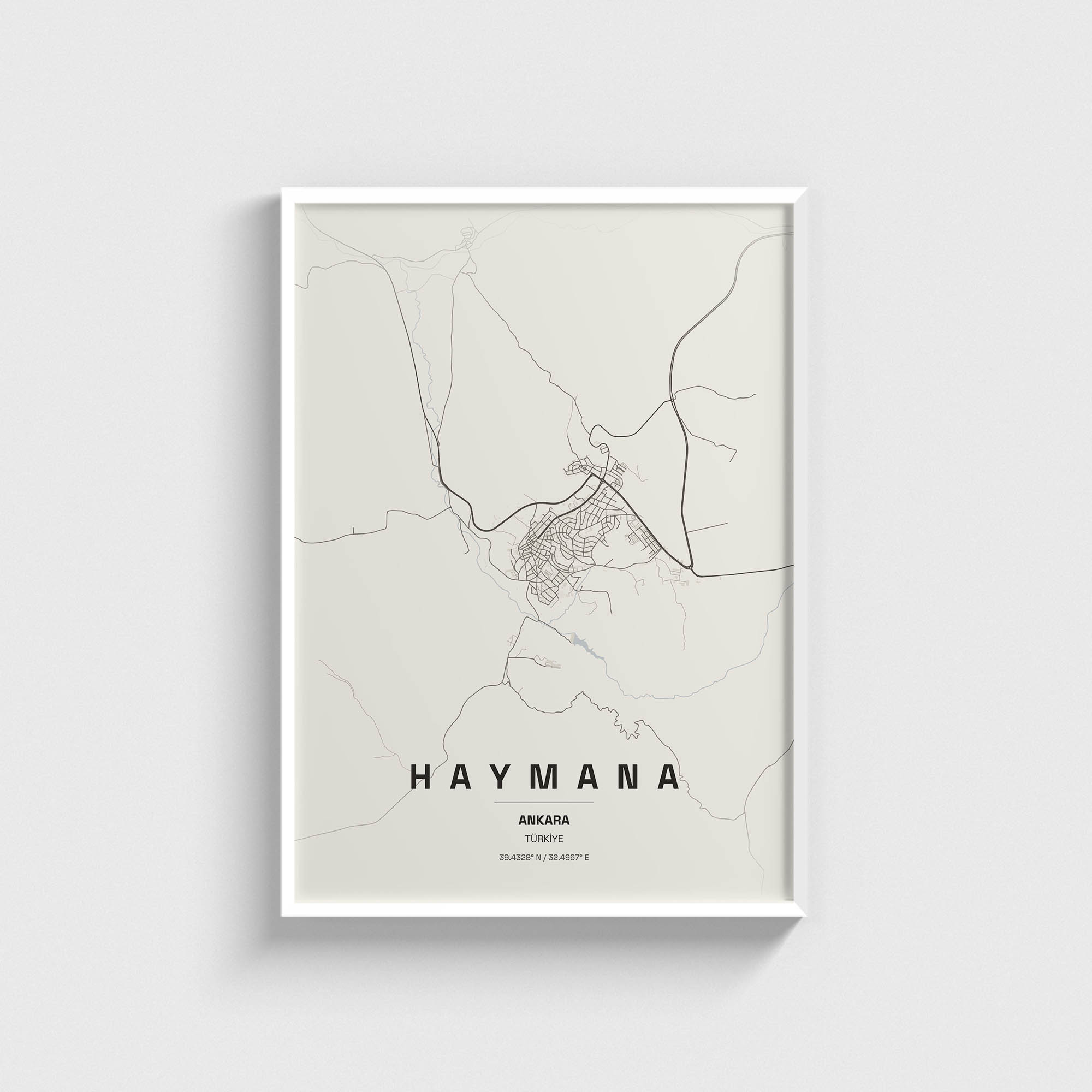 Ankara Haymana İlçe Haritası Posteri - Görsel 2
