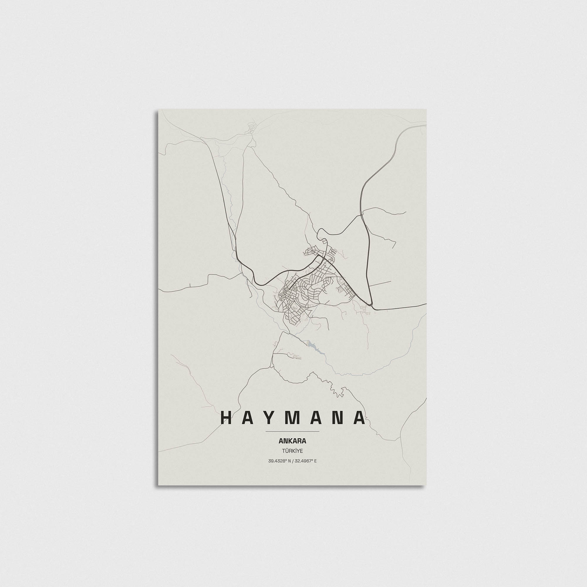 Ankara Haymana İlçe Haritası Posteri - Görsel 3