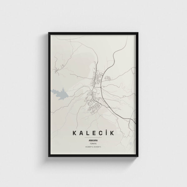 Ankara Kalecik İlçe Haritası Posteri