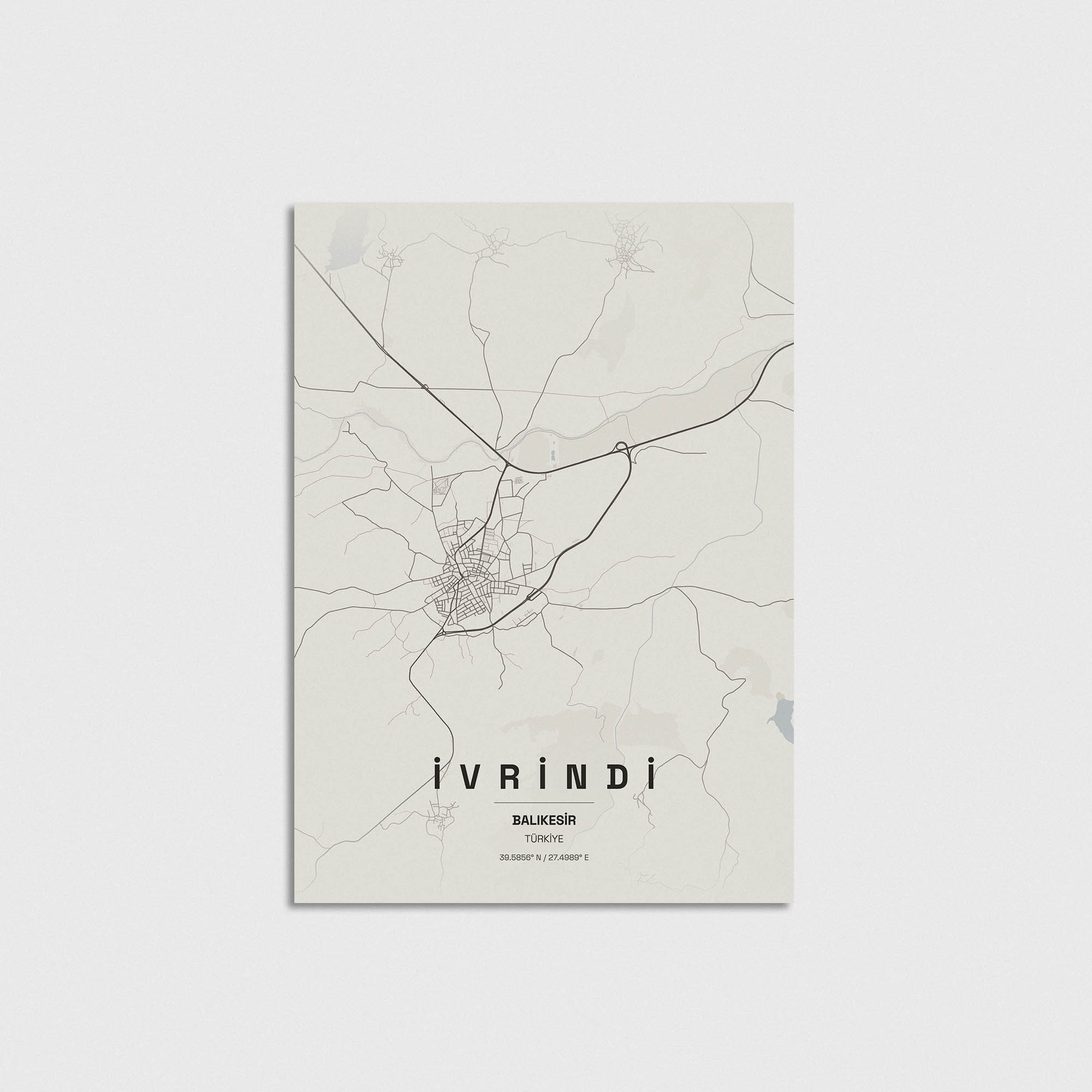 Balıkesir İvrindi İlçe Haritası Posteri - Görsel 3
