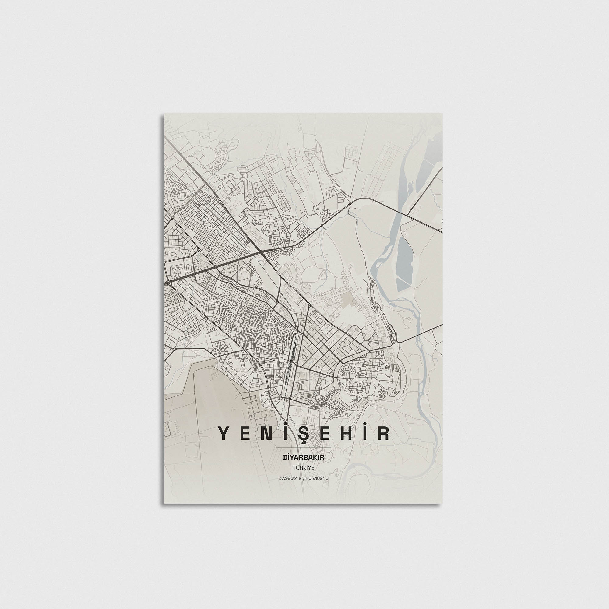 Diyarbakır Yenişehir İlçe Haritası Posteri - Görsel 3