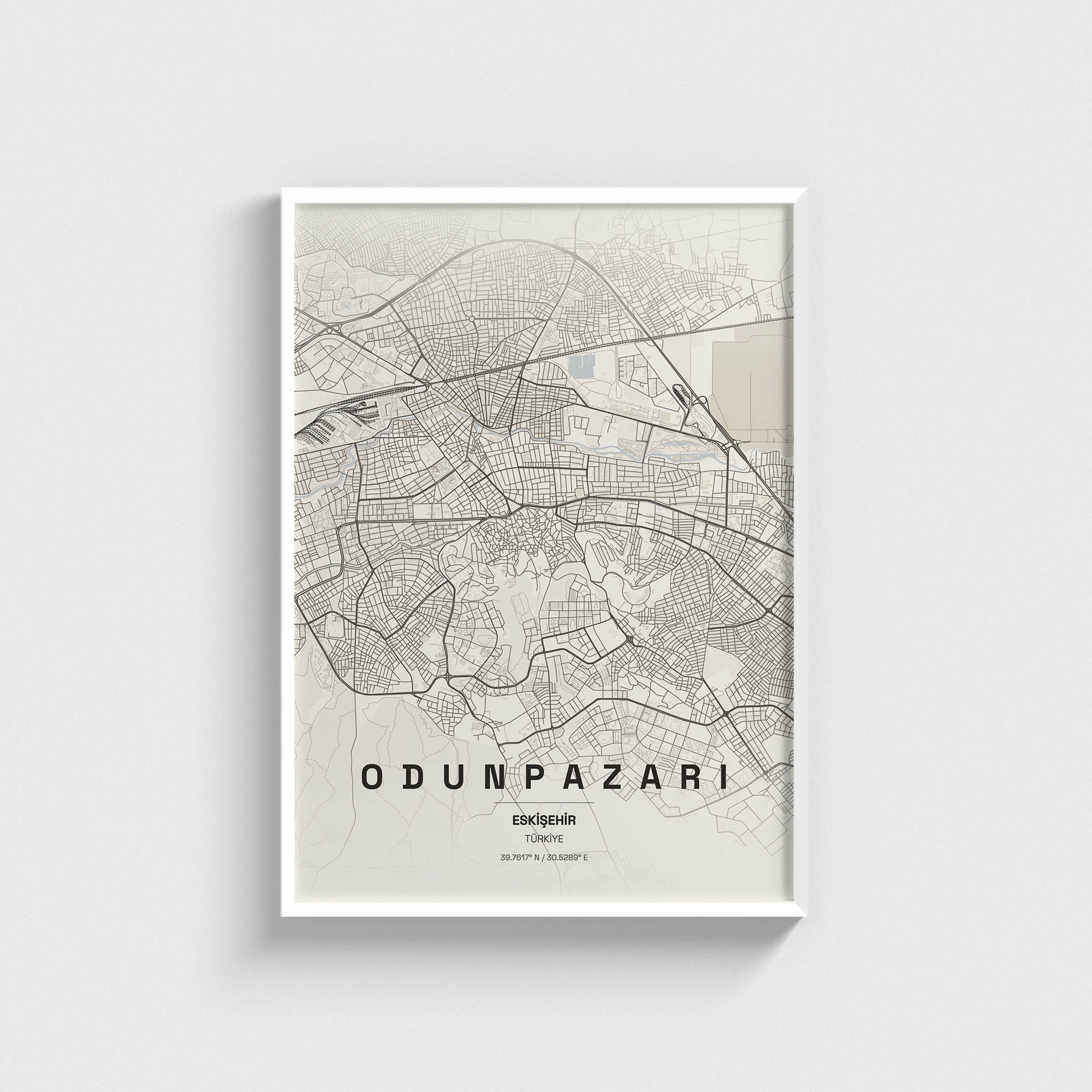 Eskişehir Odunpazarı İlçe Haritası Posteri - Görsel 2