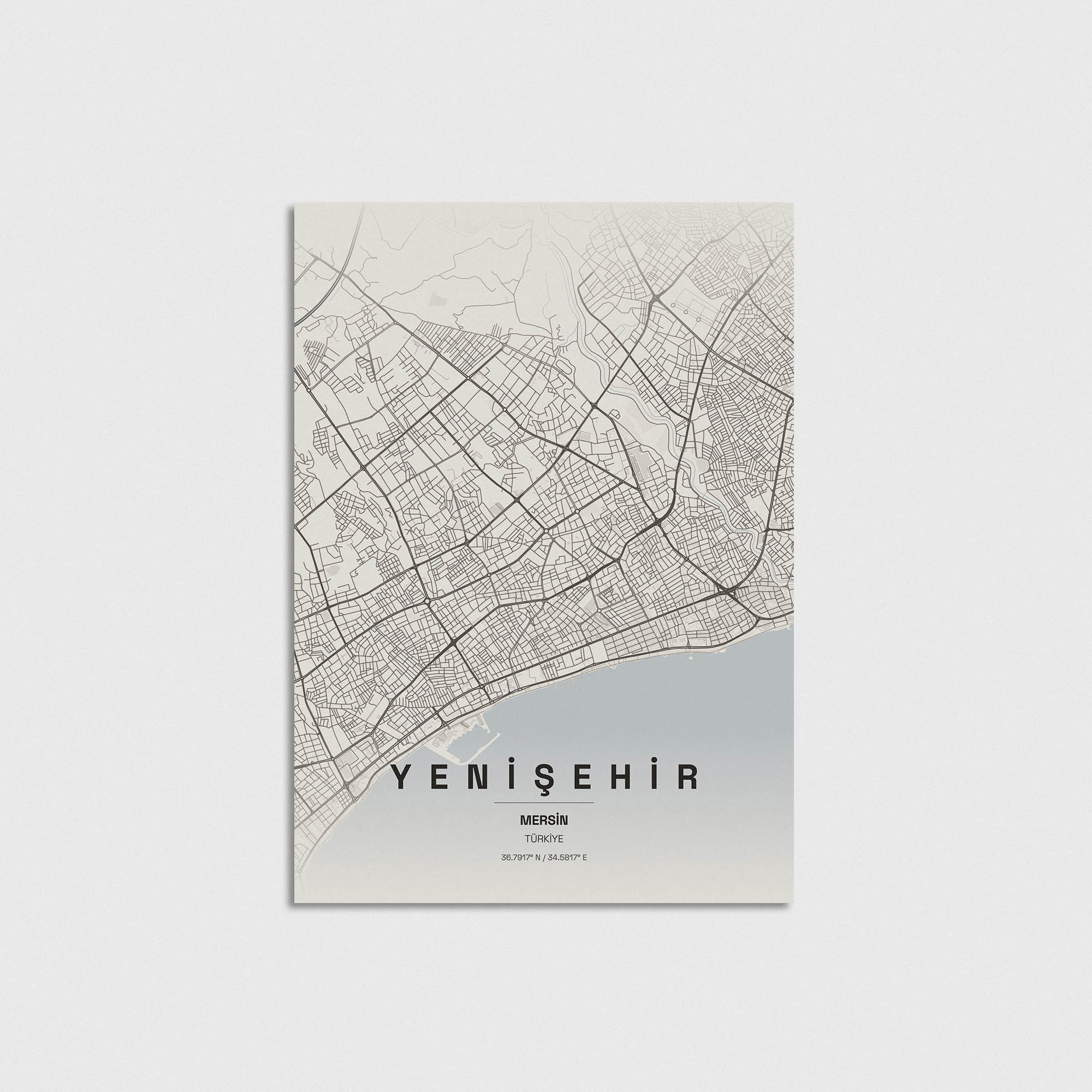 Mersin Yenişehir İlçe Haritası Posteri - Görsel 3