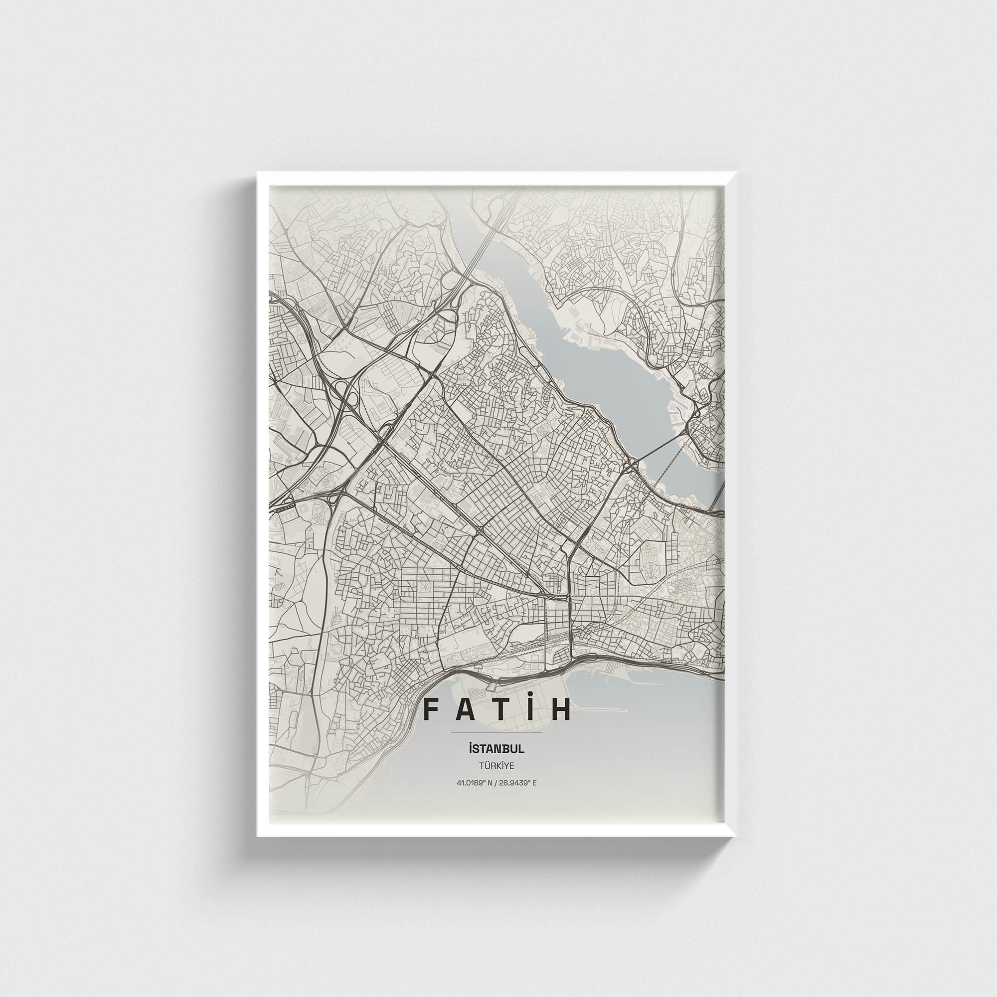 İstanbul Fatih İlçe Haritası Posteri - Görsel 2