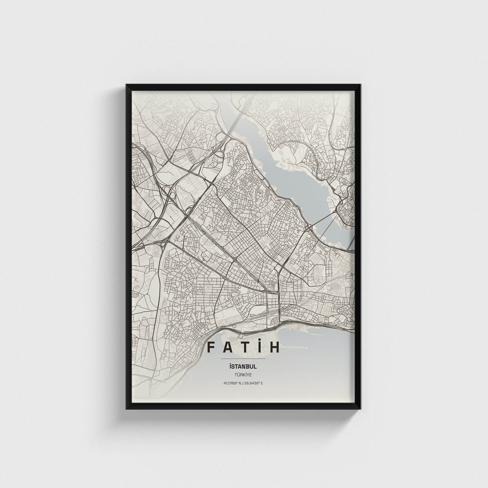 İstanbul Fatih İlçe Haritası Posteri