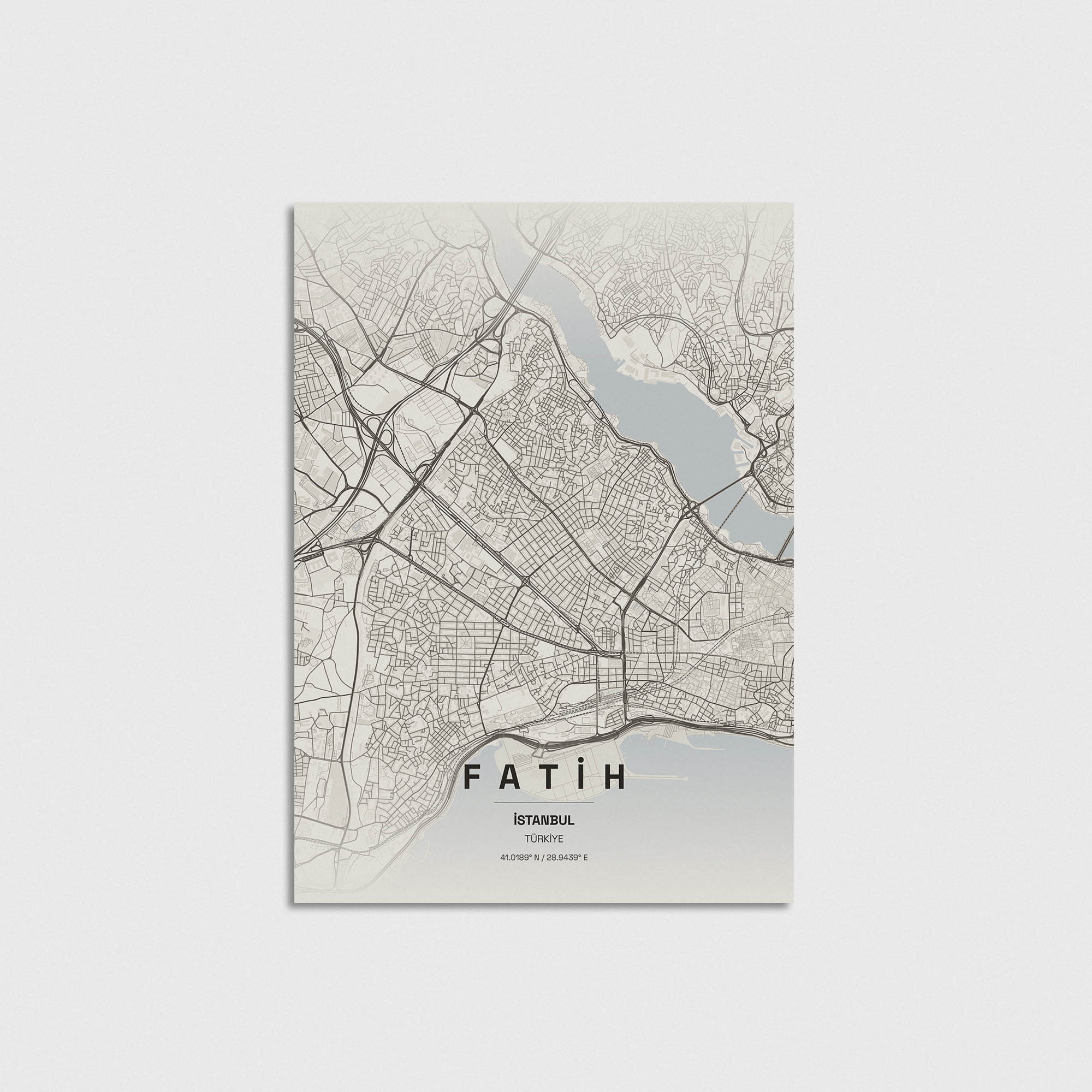 İstanbul Fatih İlçe Haritası Posteri - Görsel 3