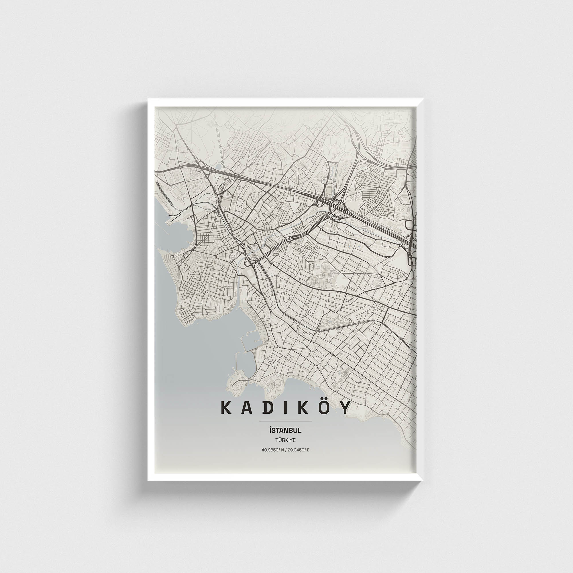 İstanbul Kadıköy İlçe Haritası Posteri - Görsel 2