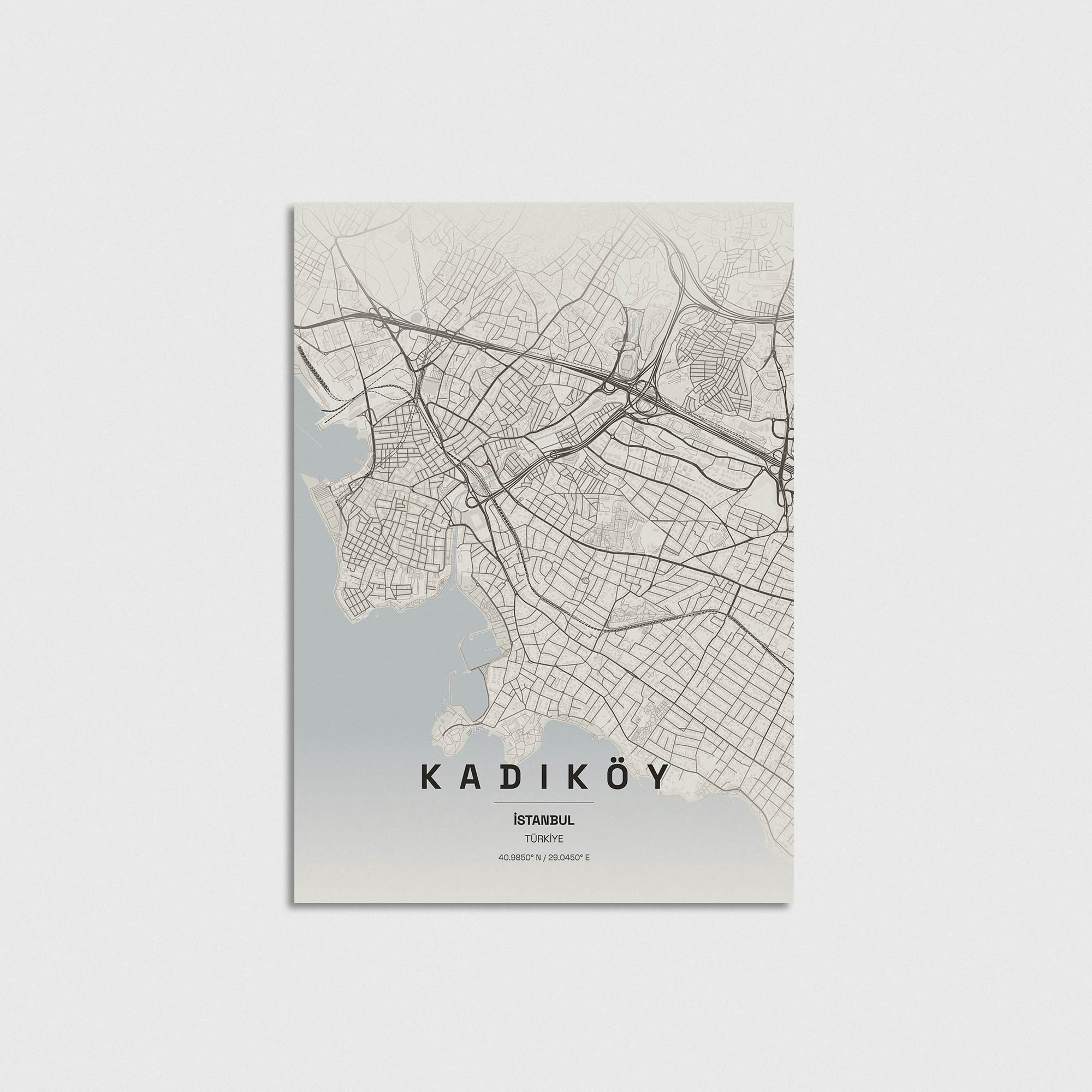 İstanbul Kadıköy İlçe Haritası Posteri - Görsel 3