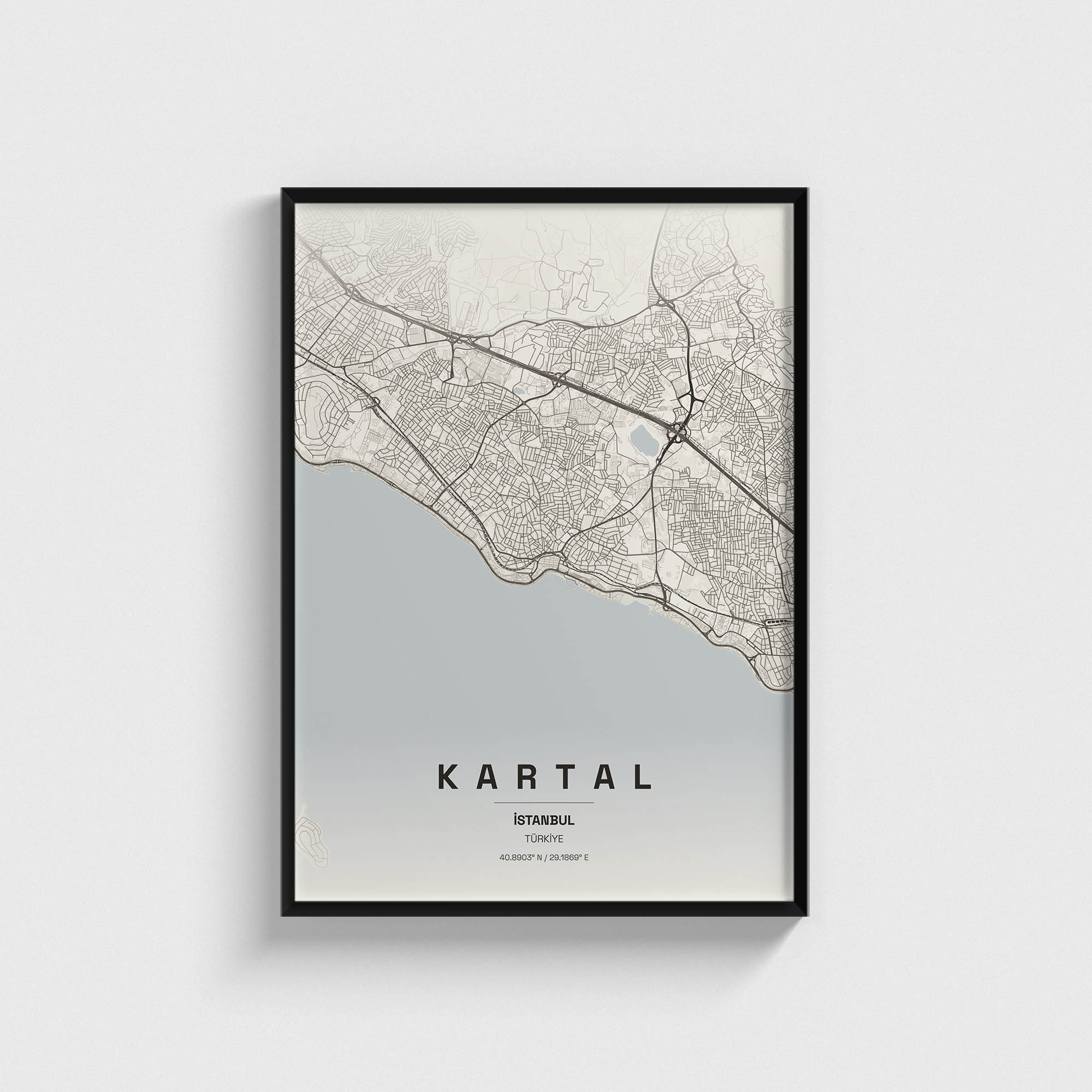 İstanbul Kartal İlçe Haritası Posteri