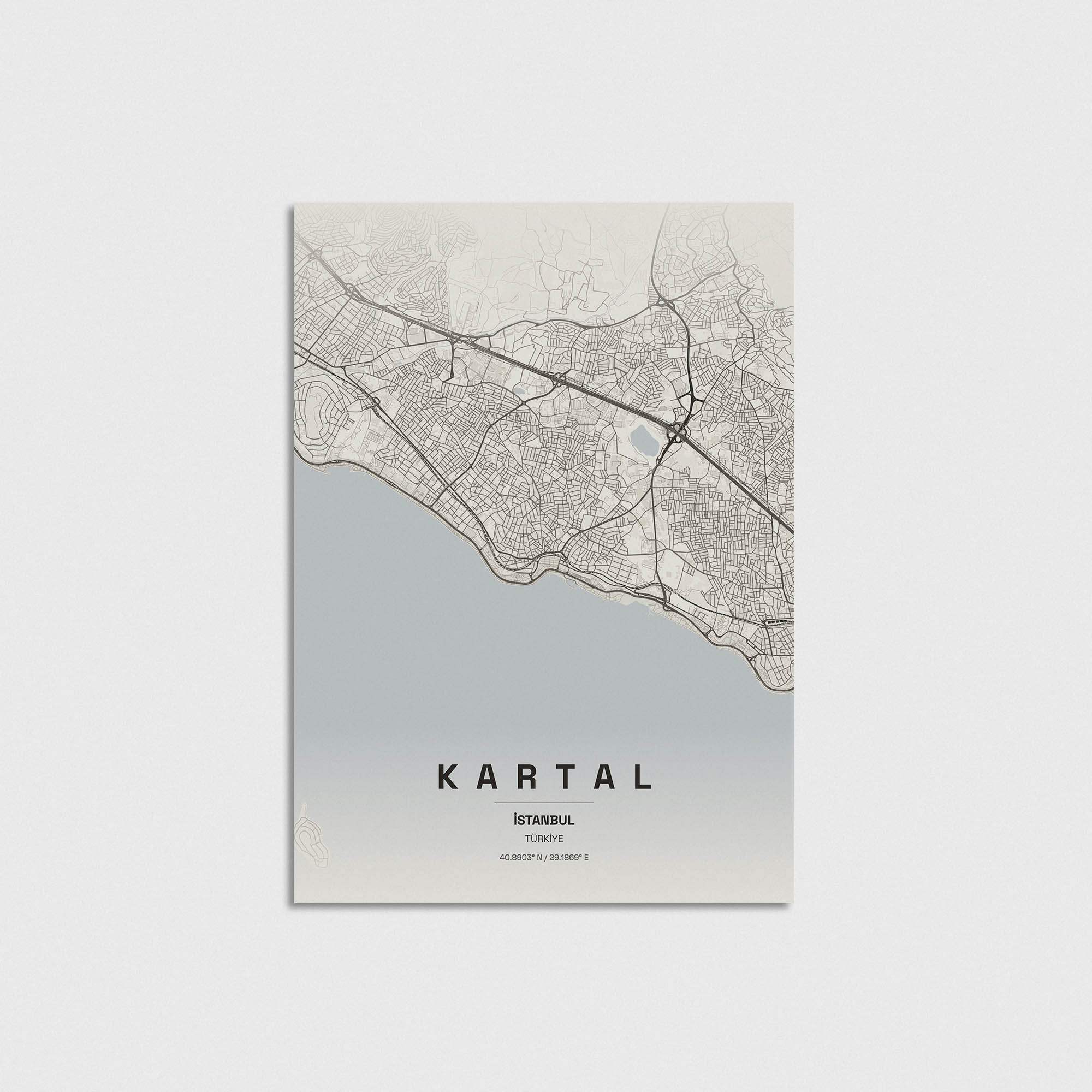 İstanbul Kartal İlçe Haritası Posteri - Görsel 3