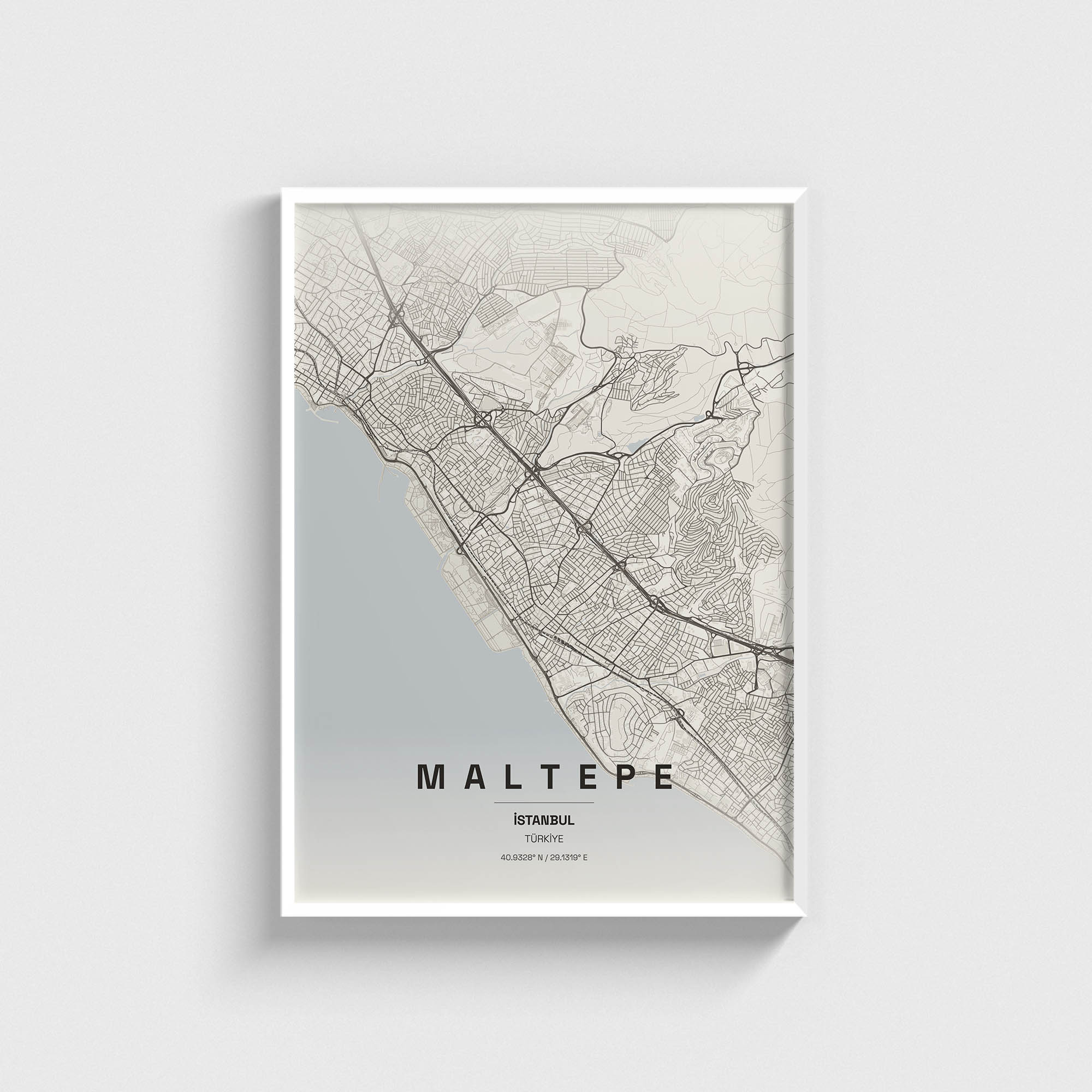 İstanbul Maltepe İlçe Haritası Posteri - Görsel 2