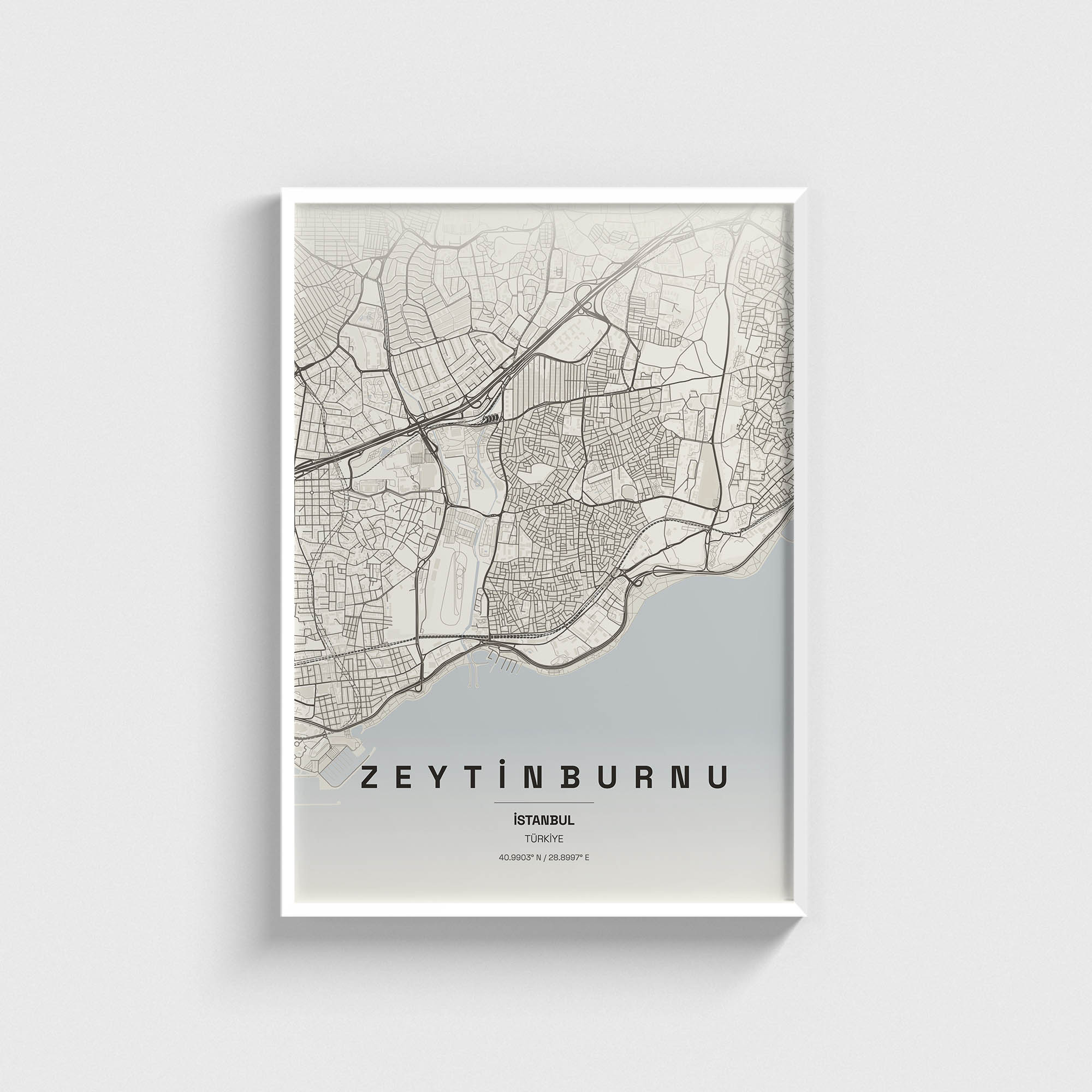 İstanbul Zeytinburnu İlçe Haritası Posteri - Görsel 2