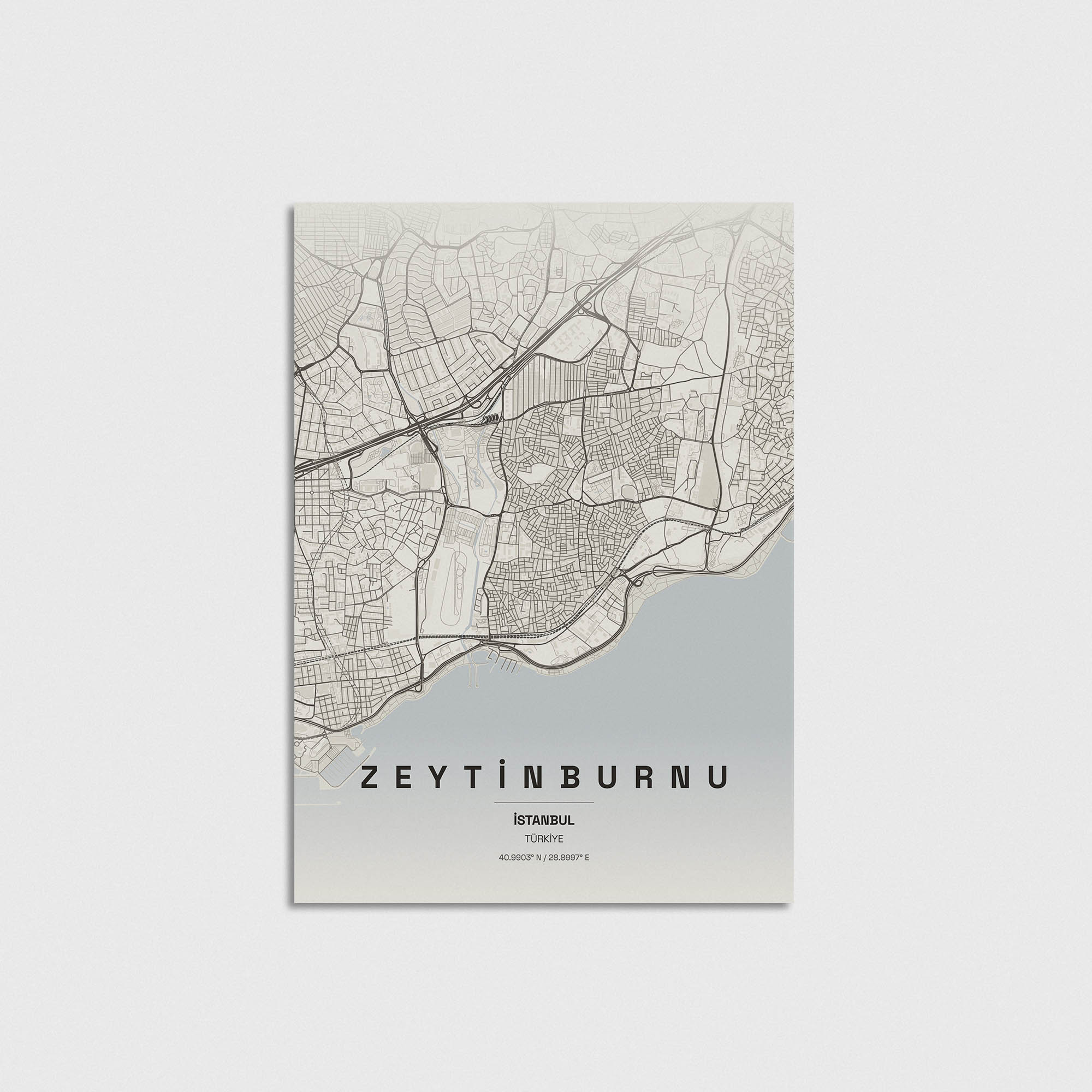 İstanbul Zeytinburnu İlçe Haritası Posteri - Görsel 3