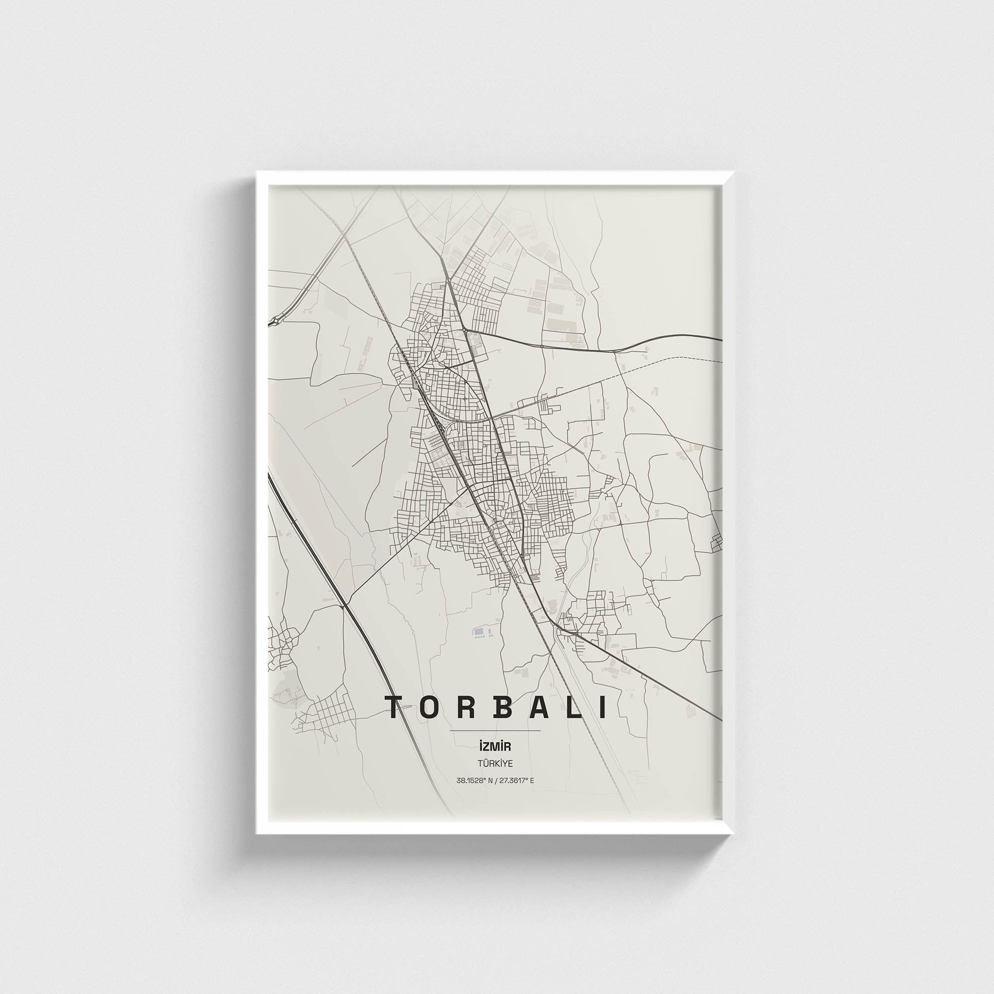 İzmir Torbalı İlçe Haritası Posteri - Görsel 2