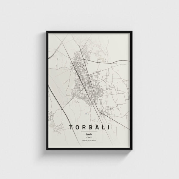 İzmir Torbalı İlçe Haritası Posteri