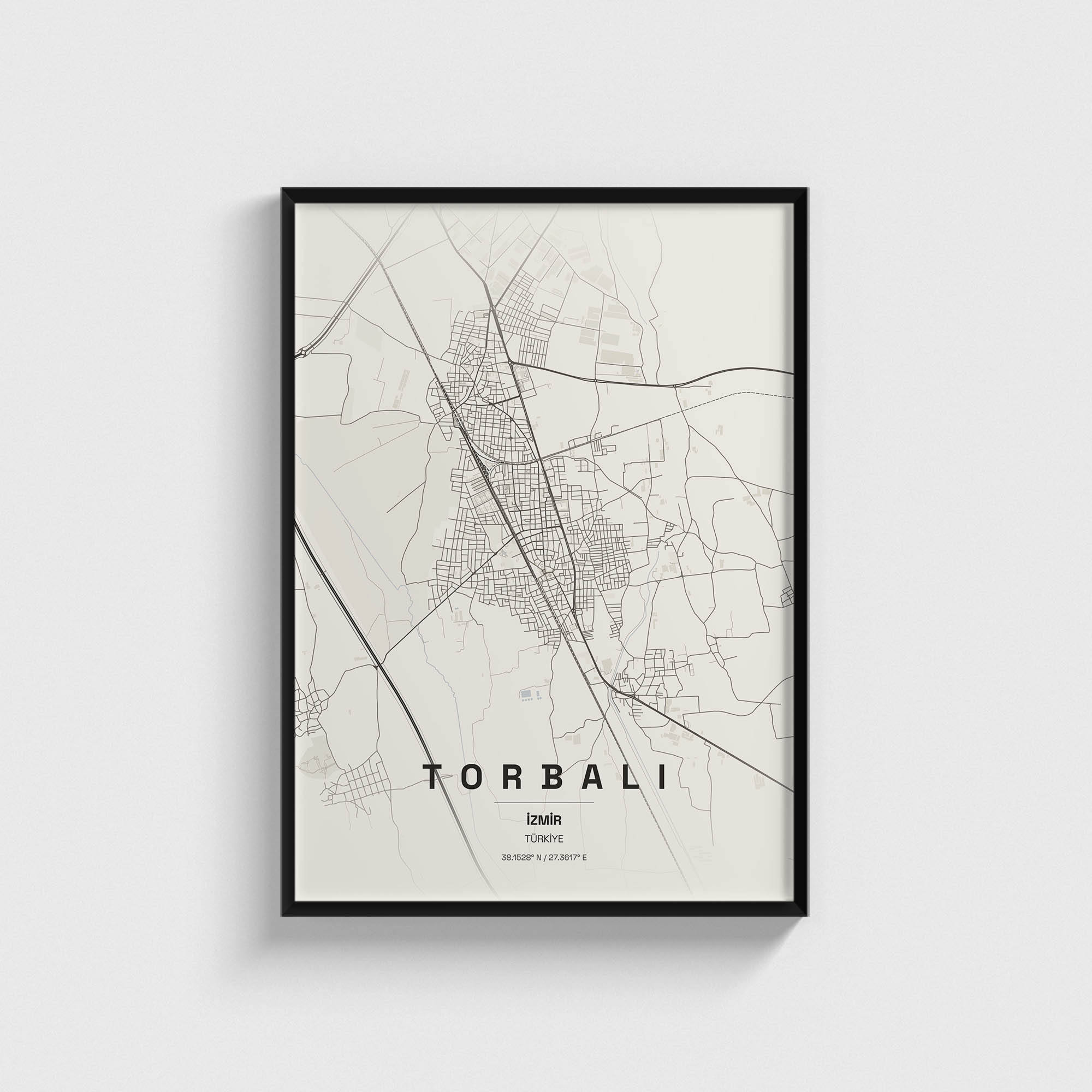İzmir Torbalı İlçe Haritası Posteri