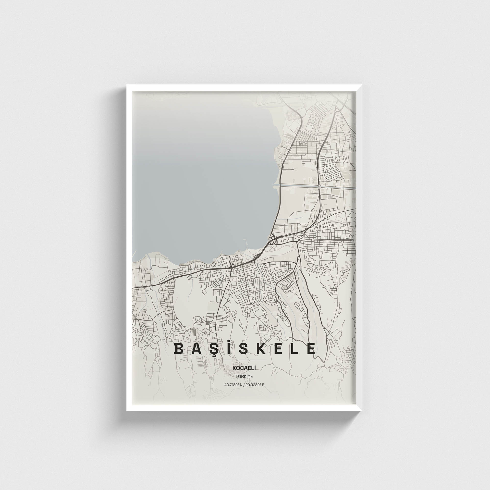 Kocaeli Başiskele İlçe Haritası Posteri - Görsel 2