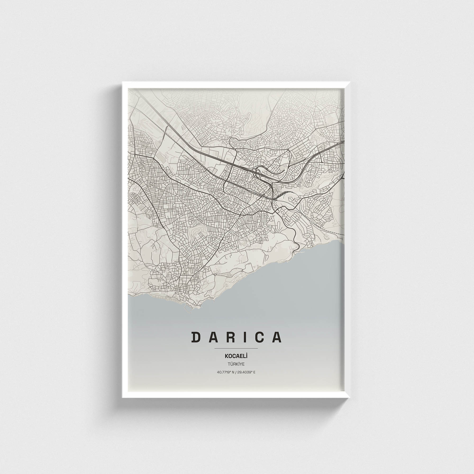 Kocaeli Darıca İlçe Haritası Posteri - Görsel 2
