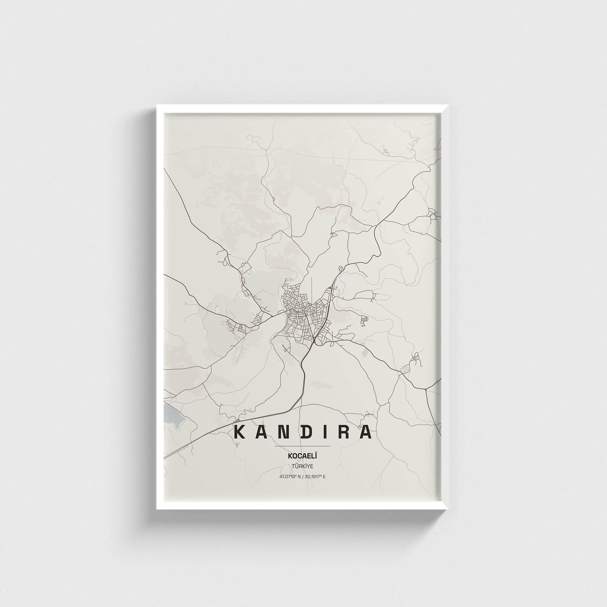 Kocaeli Kandıra İlçe Haritası Posteri - Görsel 2