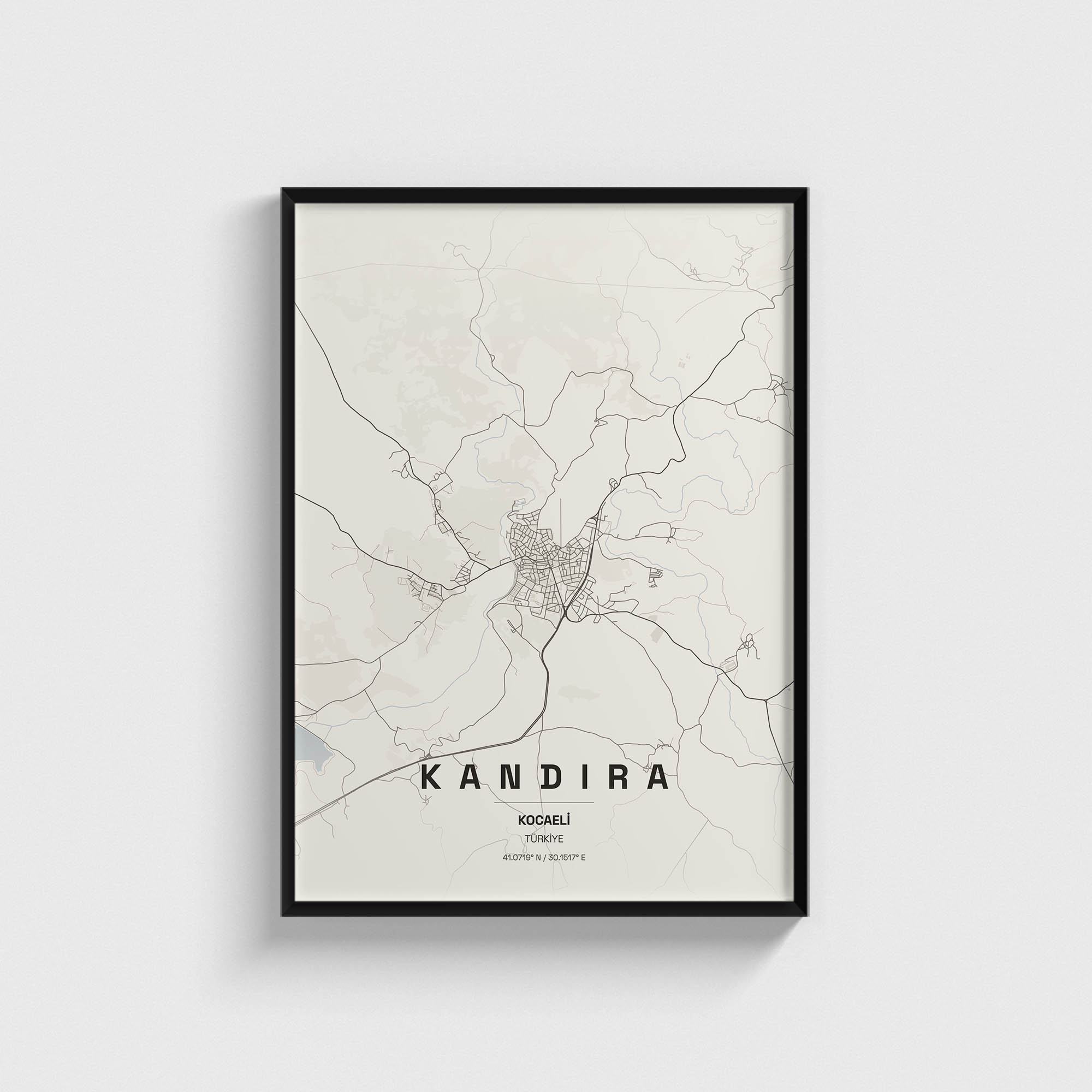 Kocaeli Kandıra İlçe Haritası Posteri