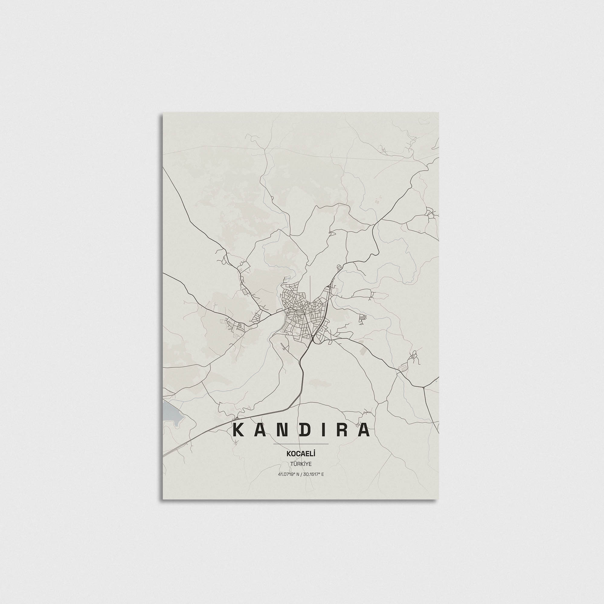 Kocaeli Kandıra İlçe Haritası Posteri - Görsel 3