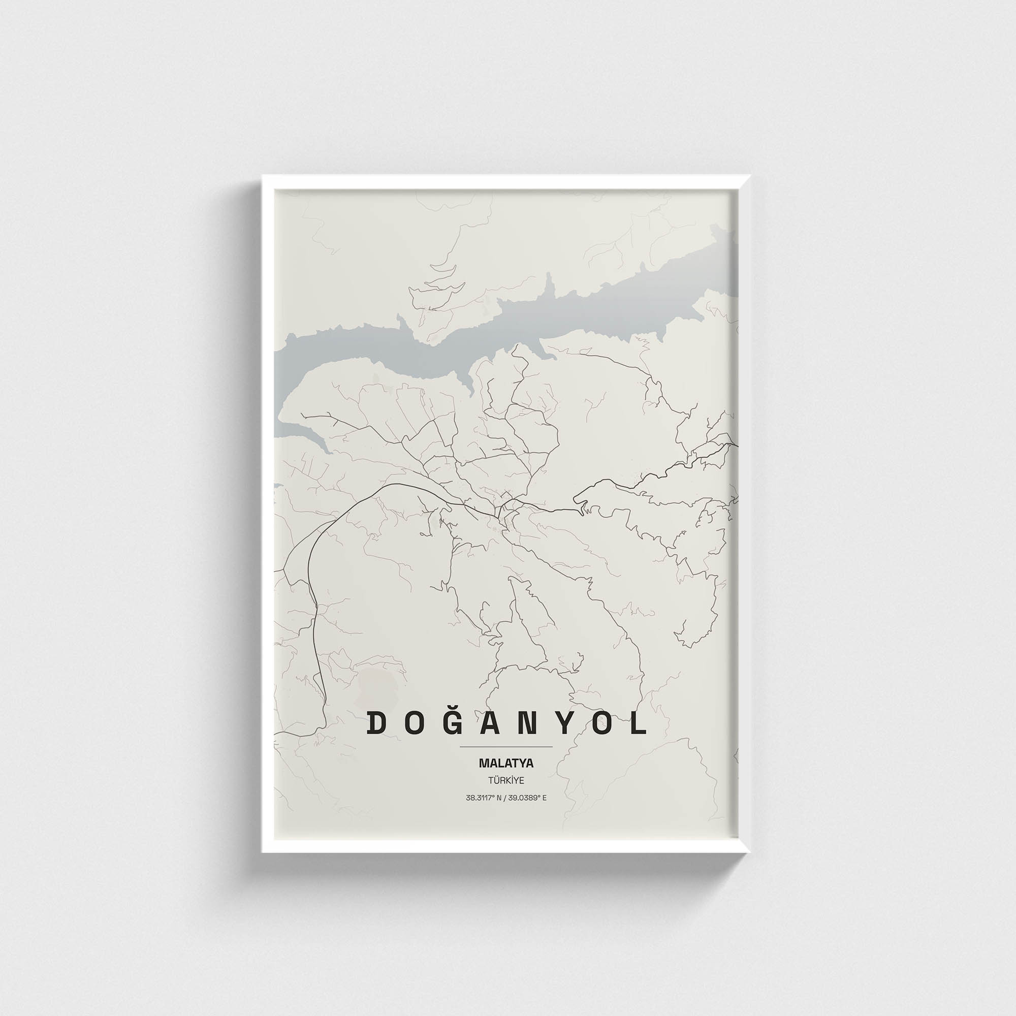 Malatya Doğanyol İlçe Haritası Posteri - Görsel 2