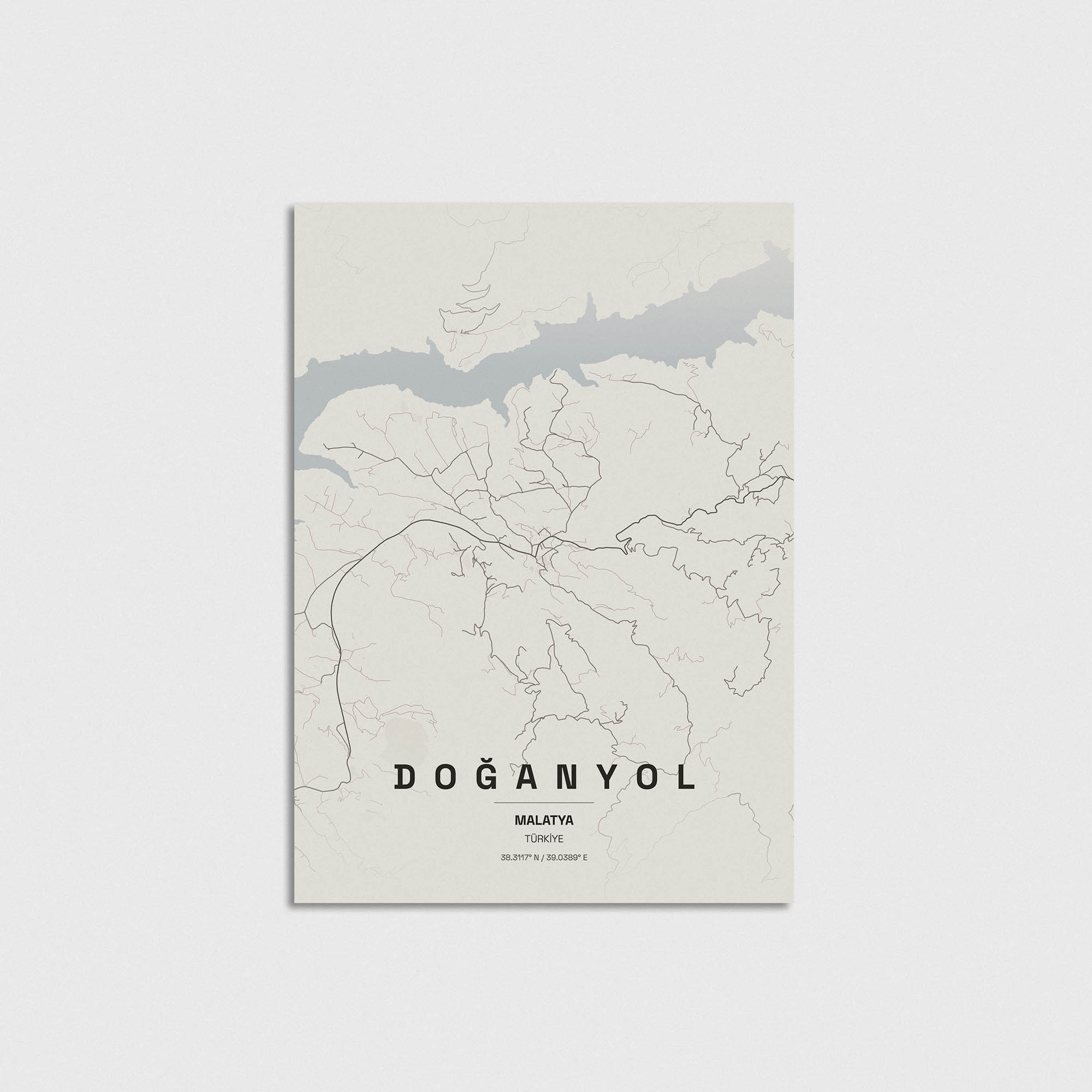 Malatya Doğanyol İlçe Haritası Posteri - Görsel 3