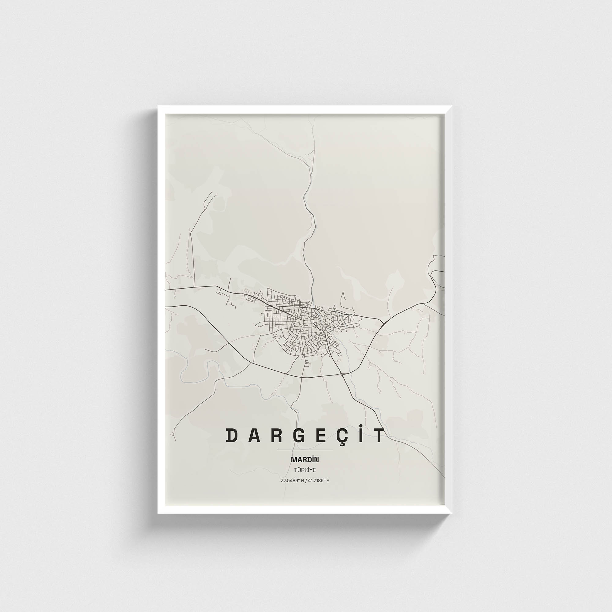 Mardin Dargeçit İlçe Haritası Posteri - Görsel 2