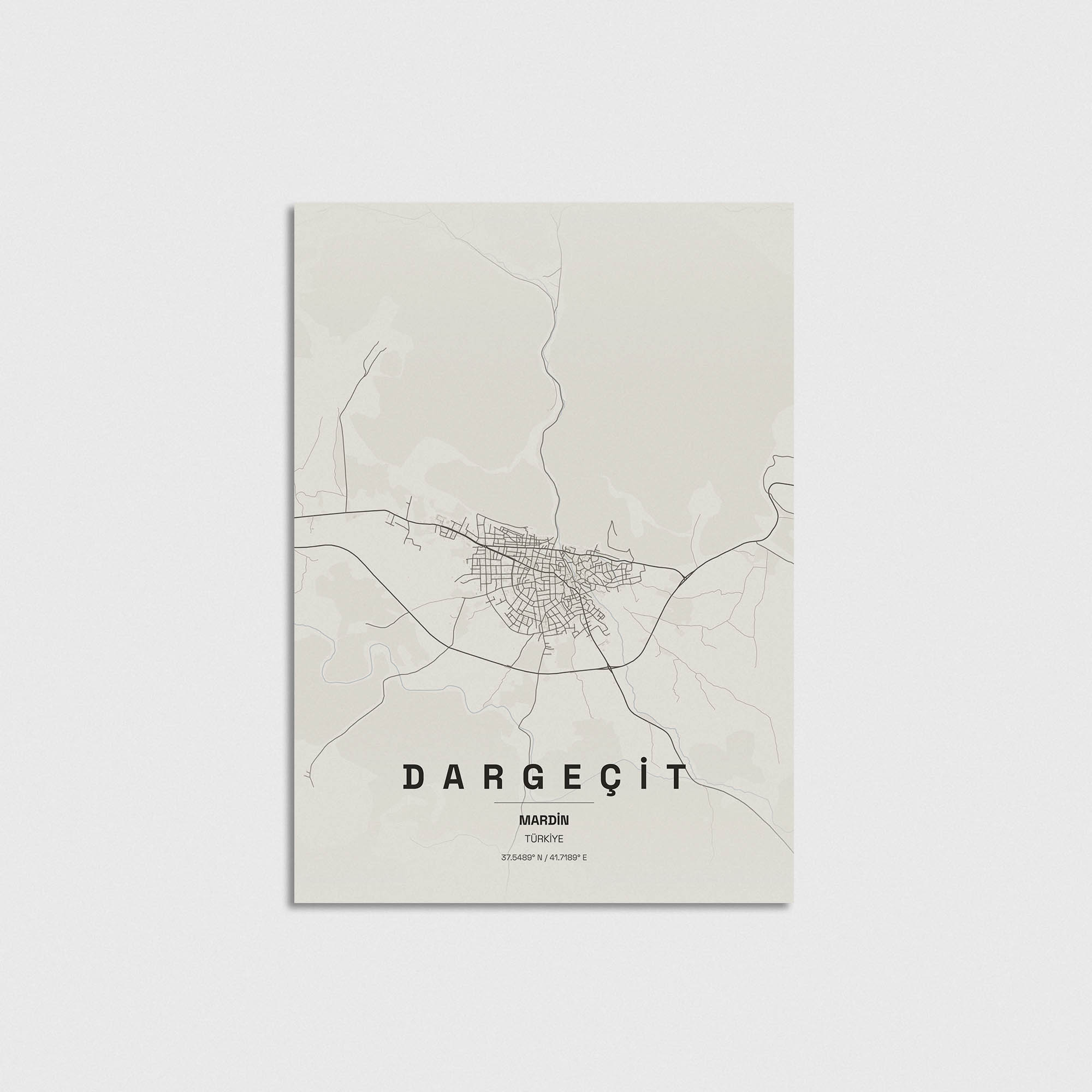 Mardin Dargeçit İlçe Haritası Posteri - Görsel 3