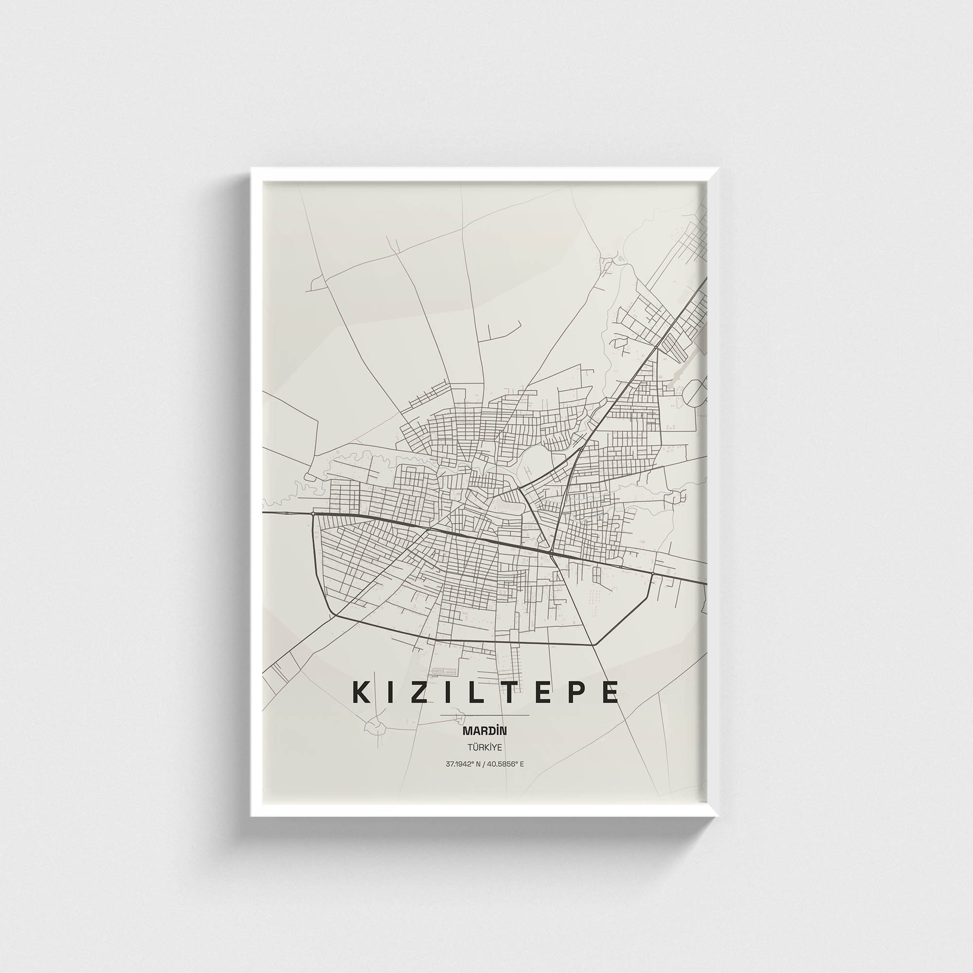 Mardin Kızıltepe İlçe Haritası Posteri - Görsel 2