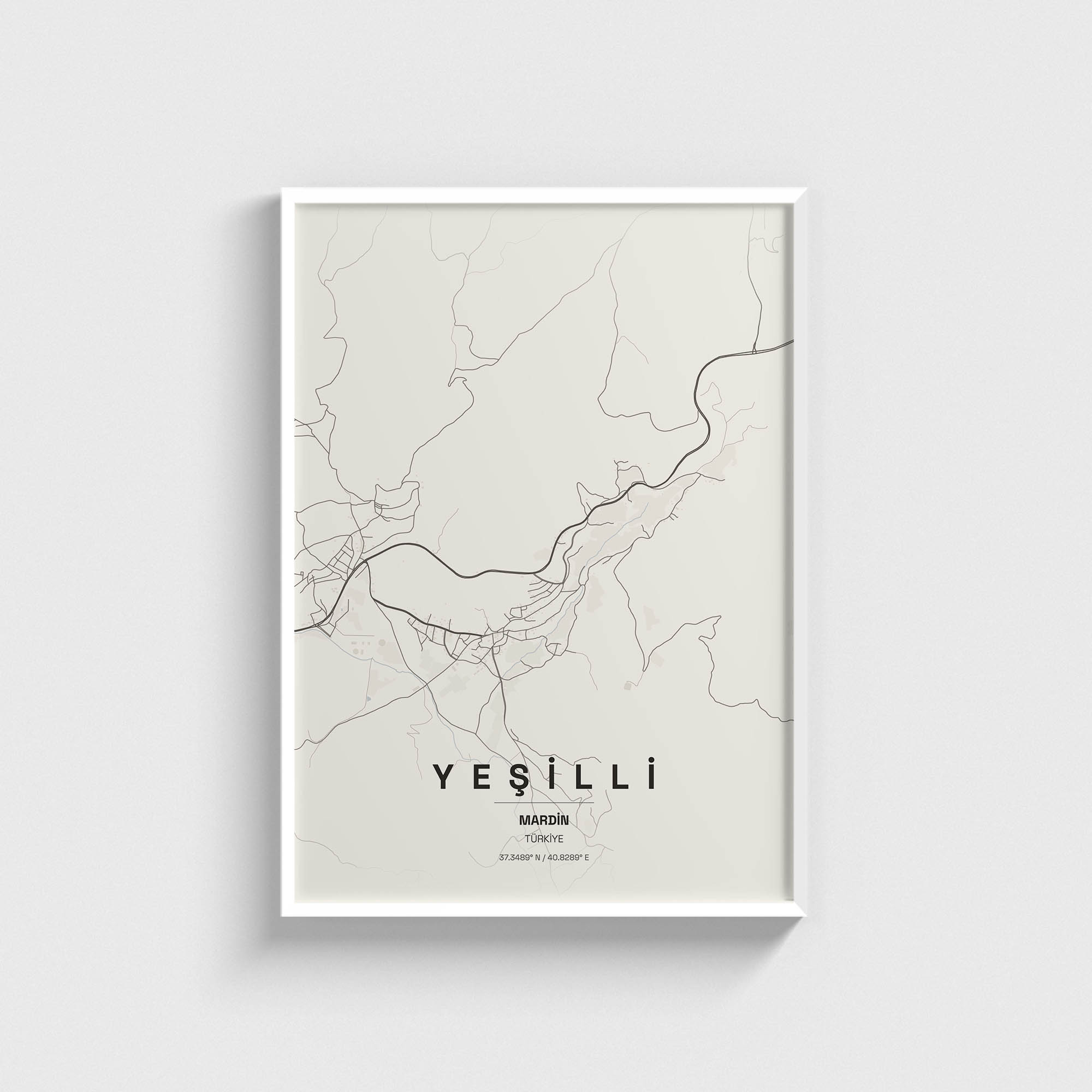 Mardin Yeşilli İlçe Haritası Posteri - Görsel 2