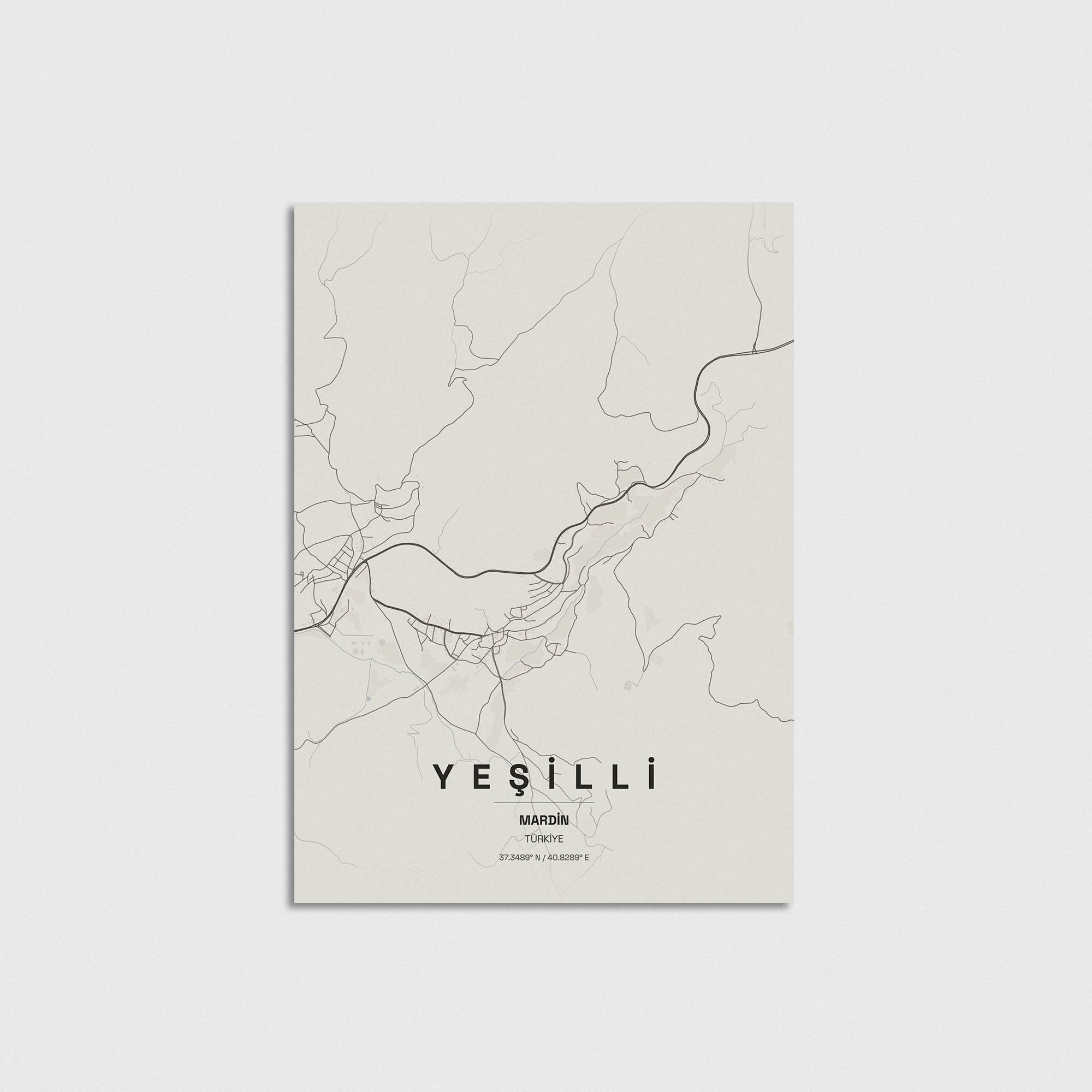 Mardin Yeşilli İlçe Haritası Posteri - Görsel 3