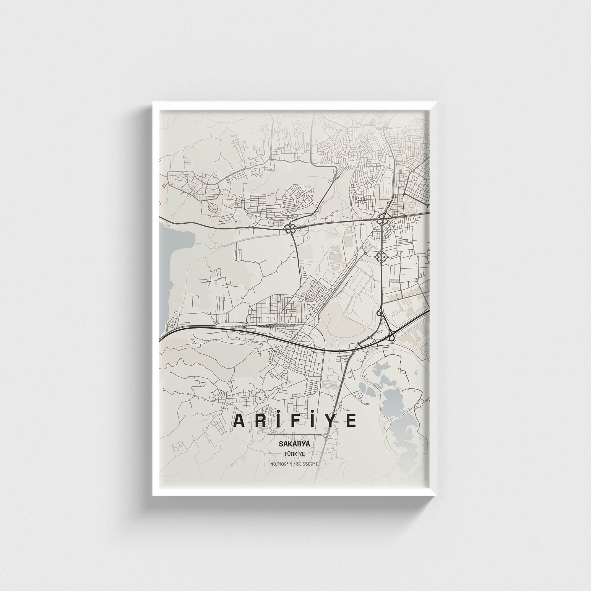 Sakarya Arifiye İlçe Haritası Posteri - Görsel 2