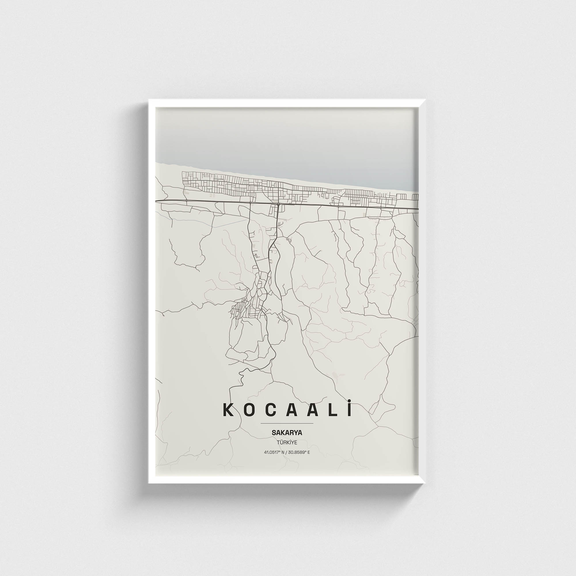 Sakarya Kocaali İlçe Haritası Posteri - Görsel 2