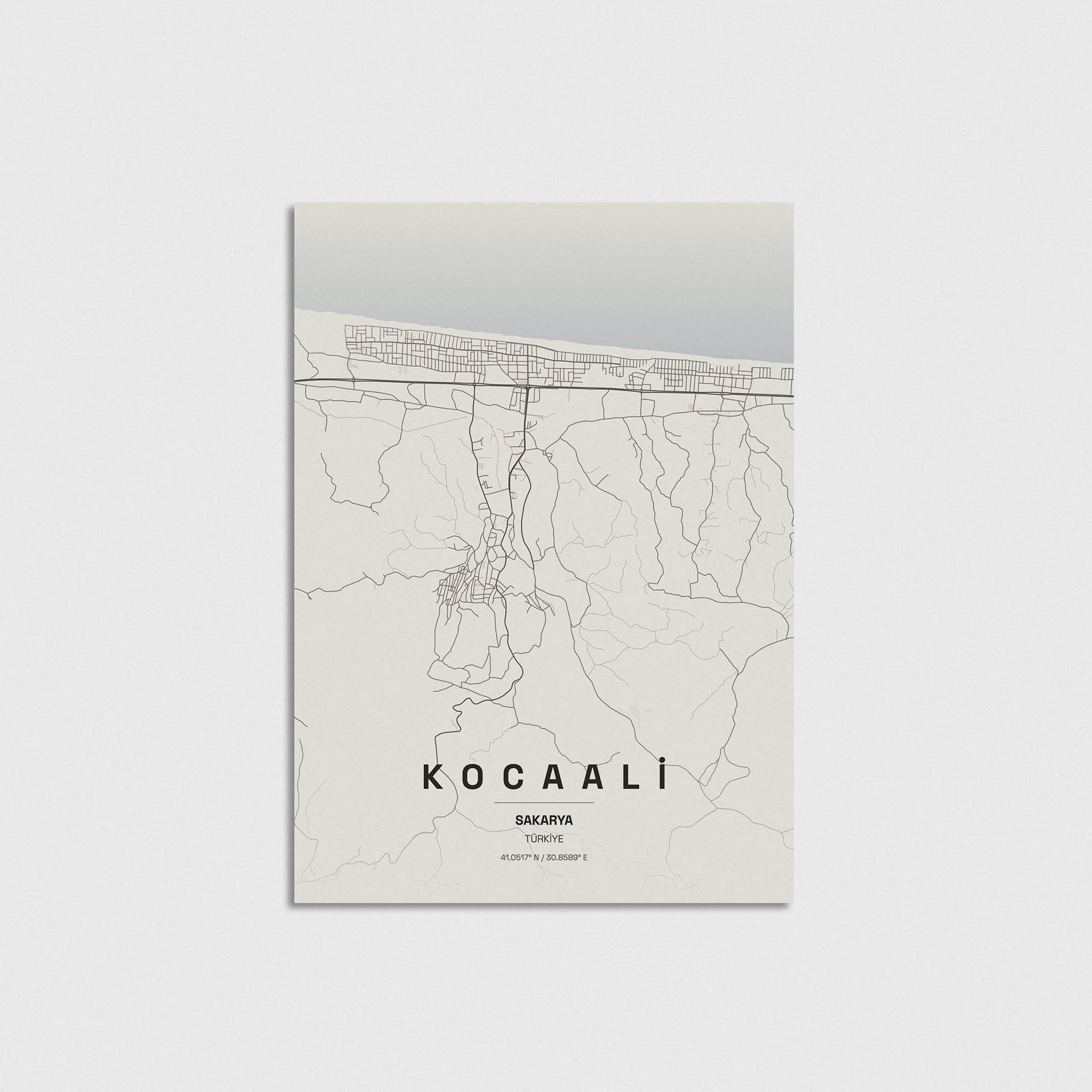 Sakarya Kocaali İlçe Haritası Posteri - Görsel 3