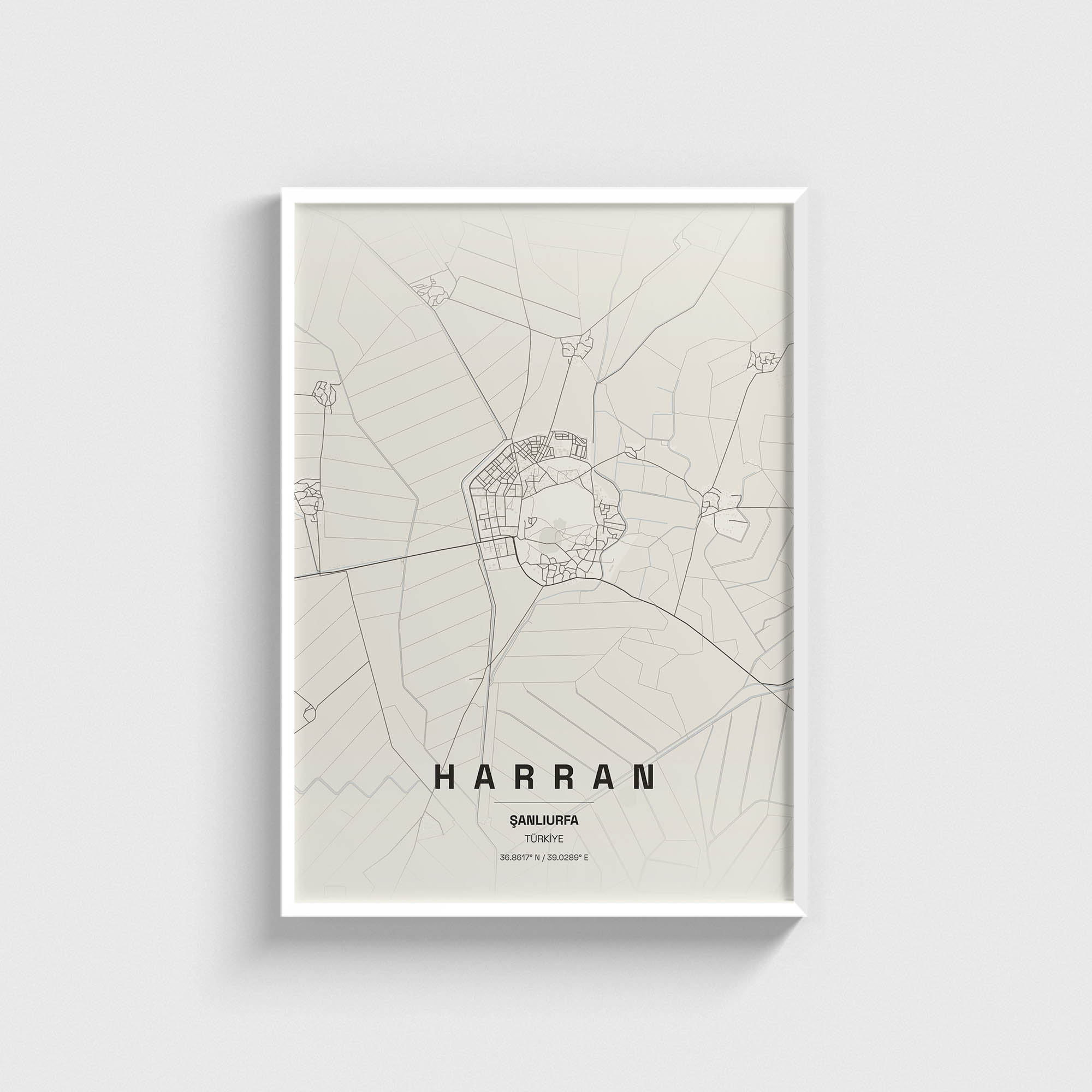 Şanlıurfa Harran İlçe Haritası Posteri - Görsel 2