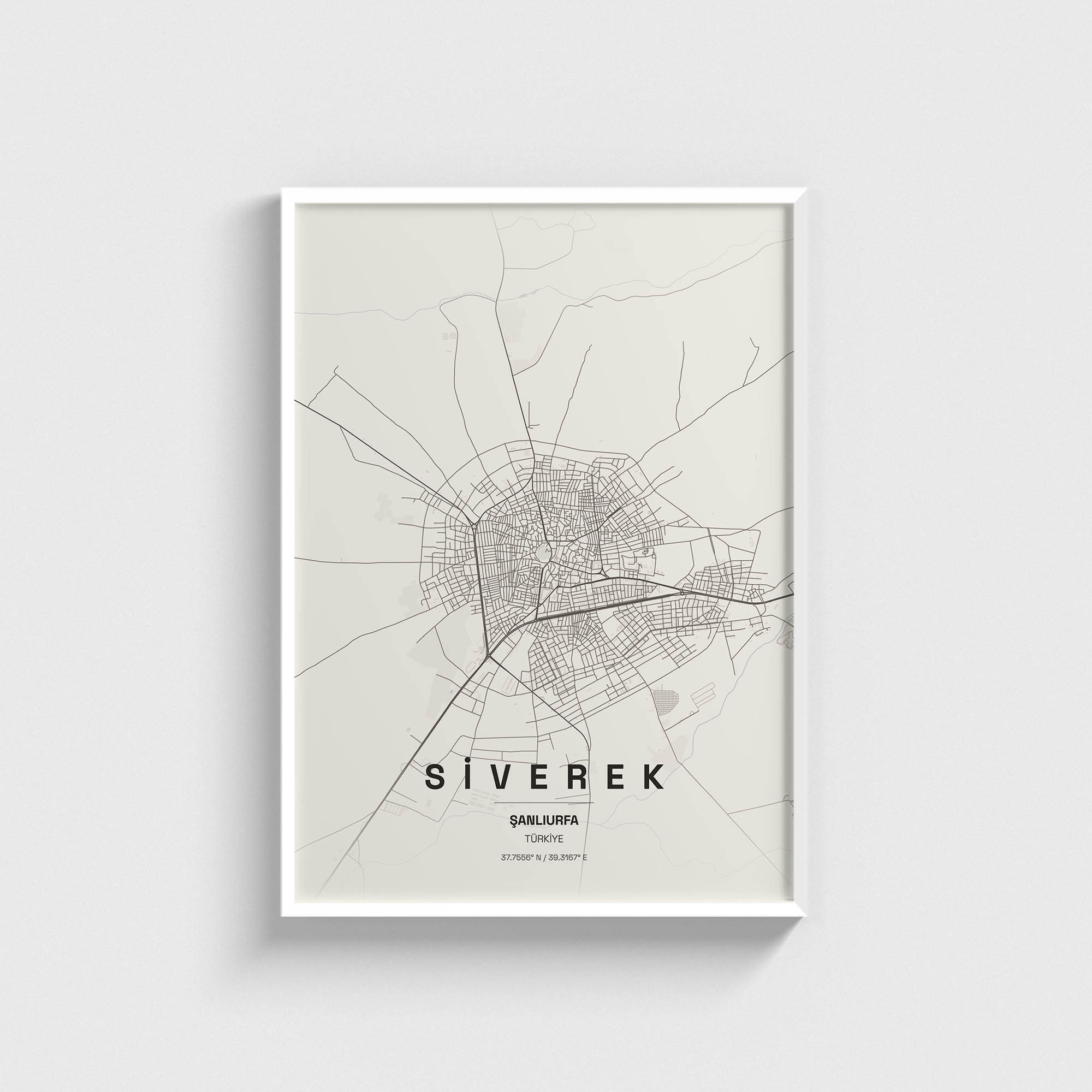 Şanlıurfa Siverek İlçe Haritası Posteri - Görsel 2