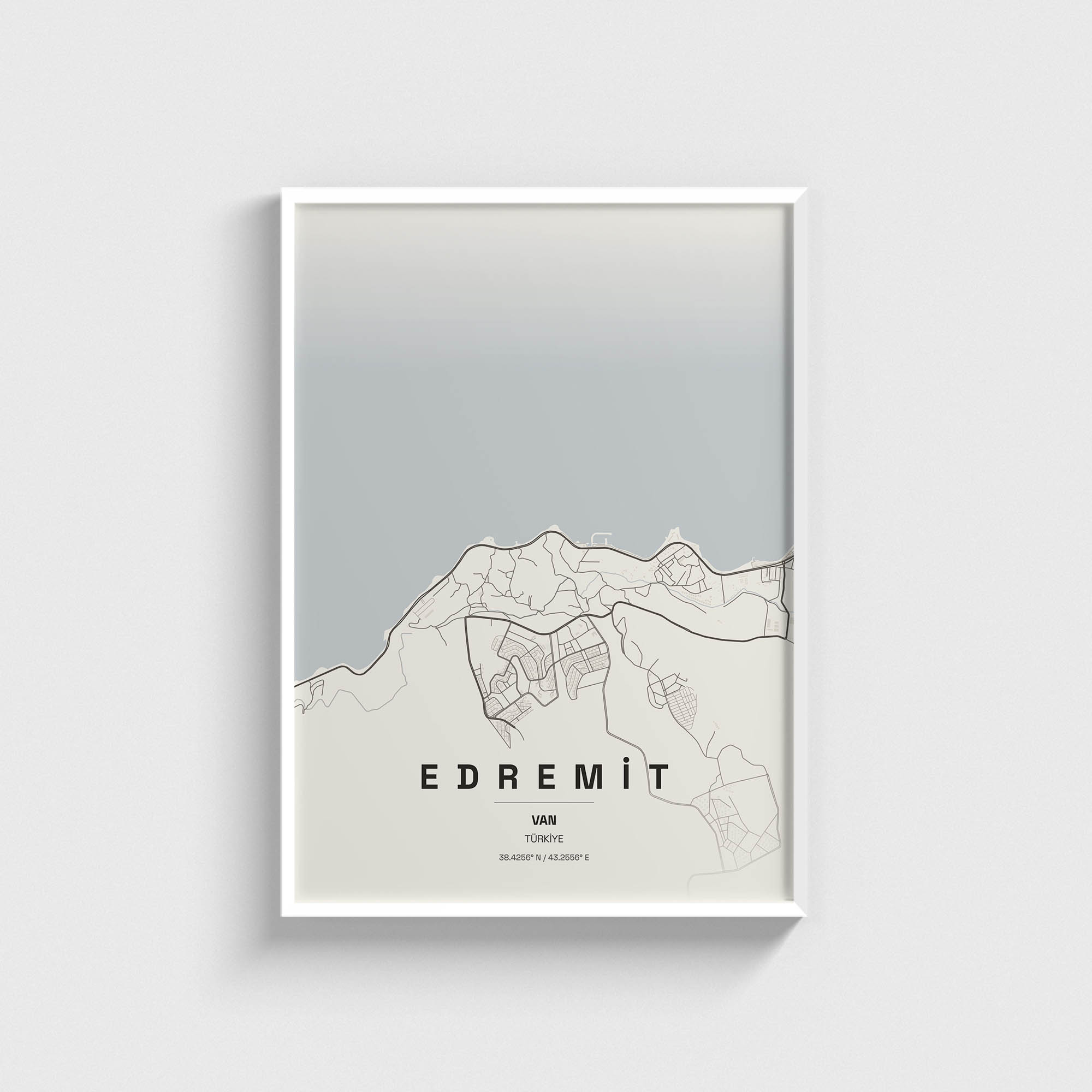 Van Edremit İlçe Haritası Posteri - Görsel 2