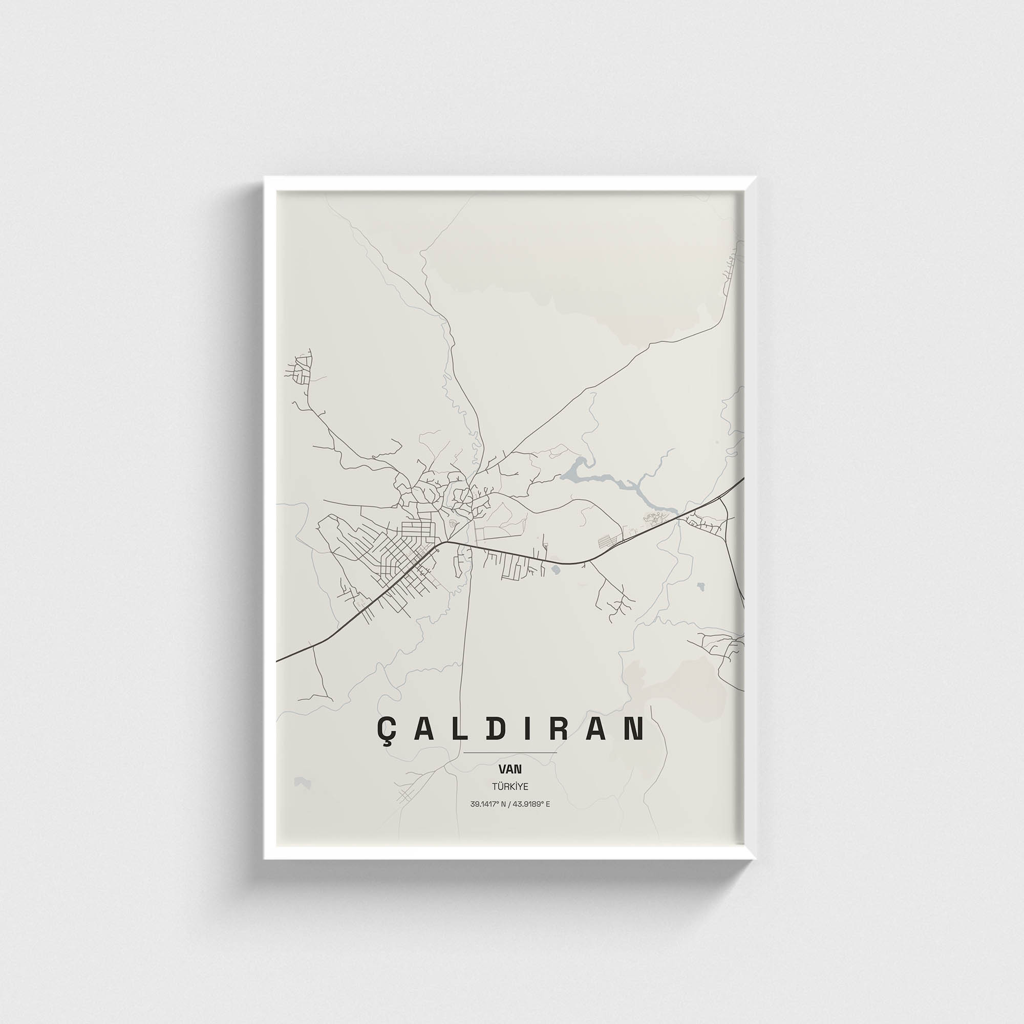 Van Çaldıran İlçe Haritası Posteri - Görsel 2