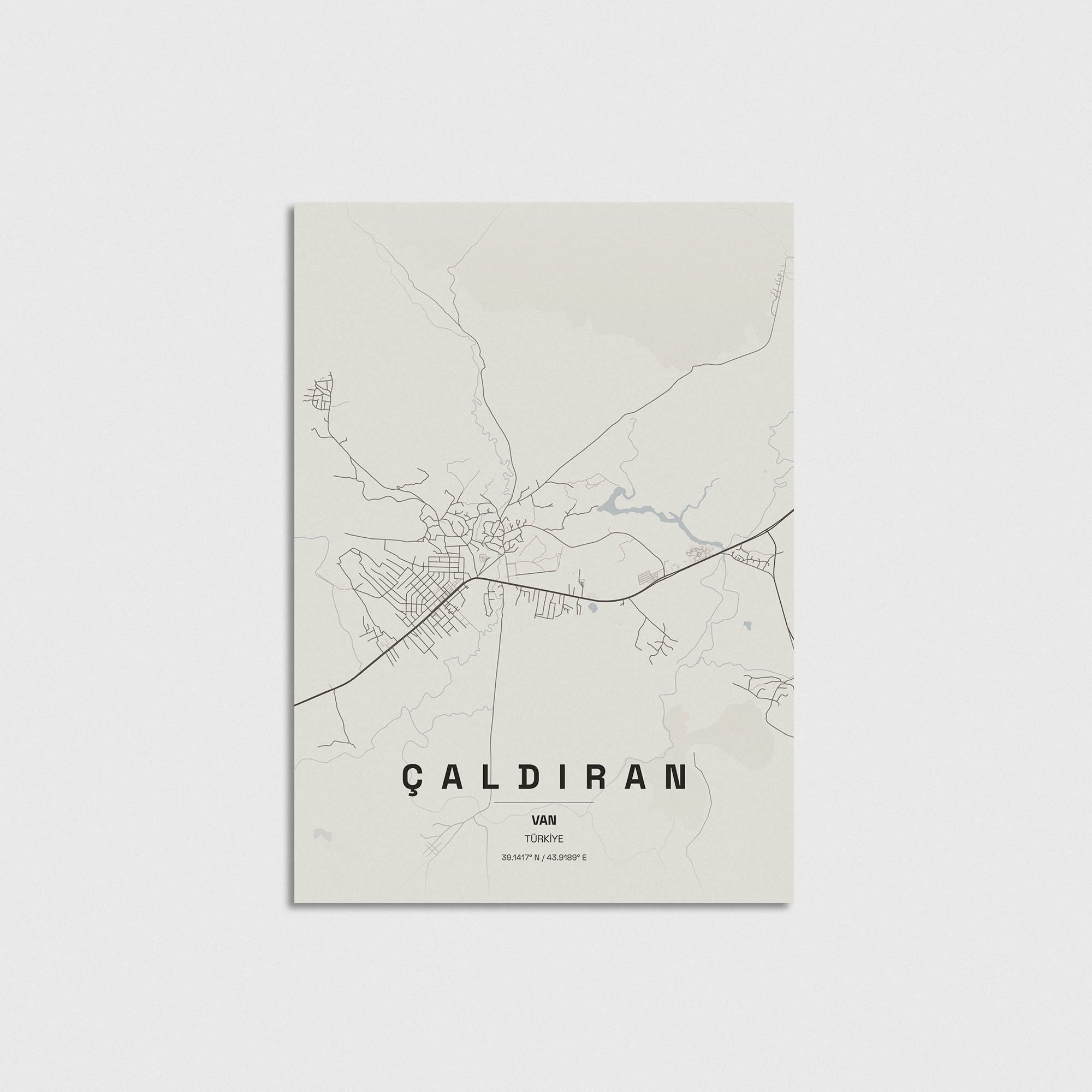 Van Çaldıran İlçe Haritası Posteri - Görsel 3