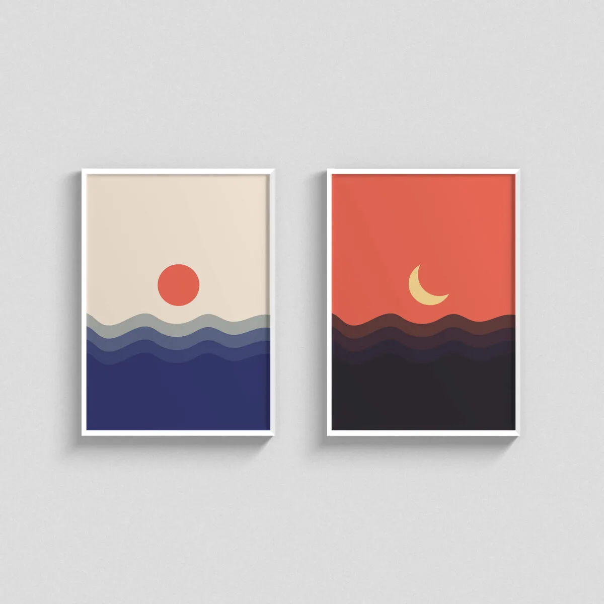 Abstract Sun - Moon