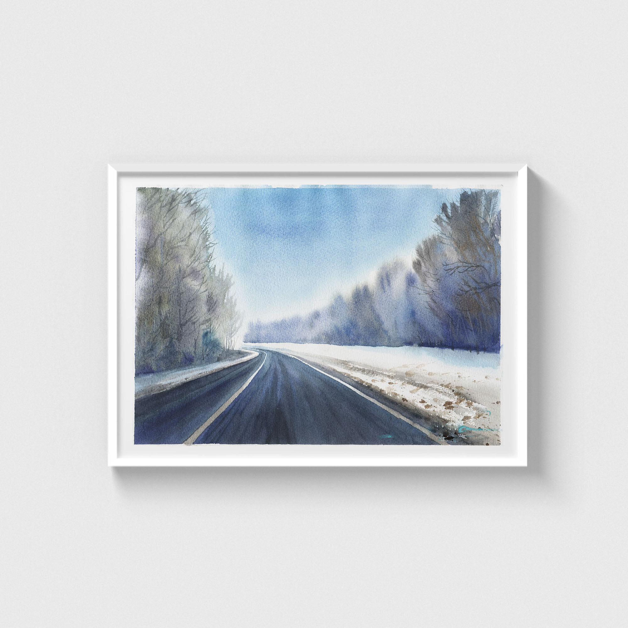 Kış Yolu Manzarası - Görsel 2