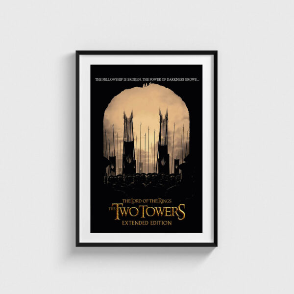 The Lord of the Rings: The Two Towers (2002) Film Posteri