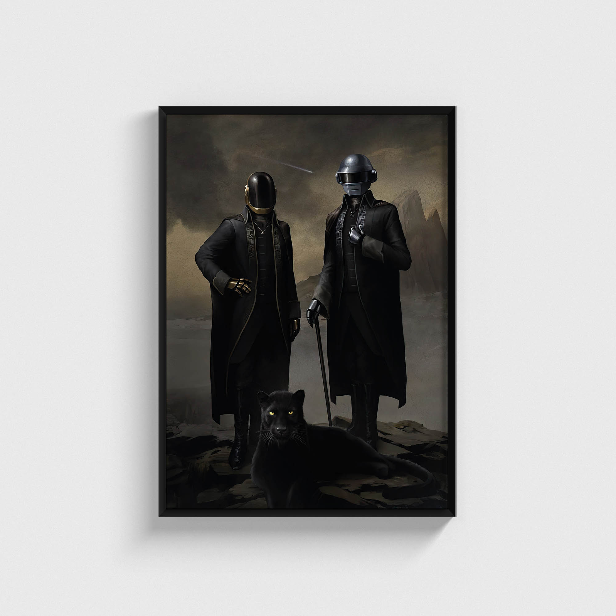 Daft Punk x The Weeknd: Starboy İkonik Portre Tablosu