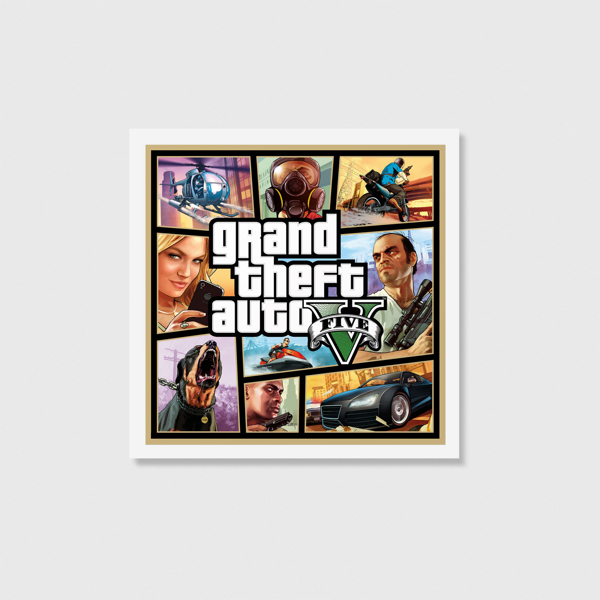 Grand Theft Auto V Oyun Posteri Oyuncu Dekoru Gamer Decor - Görsel 2