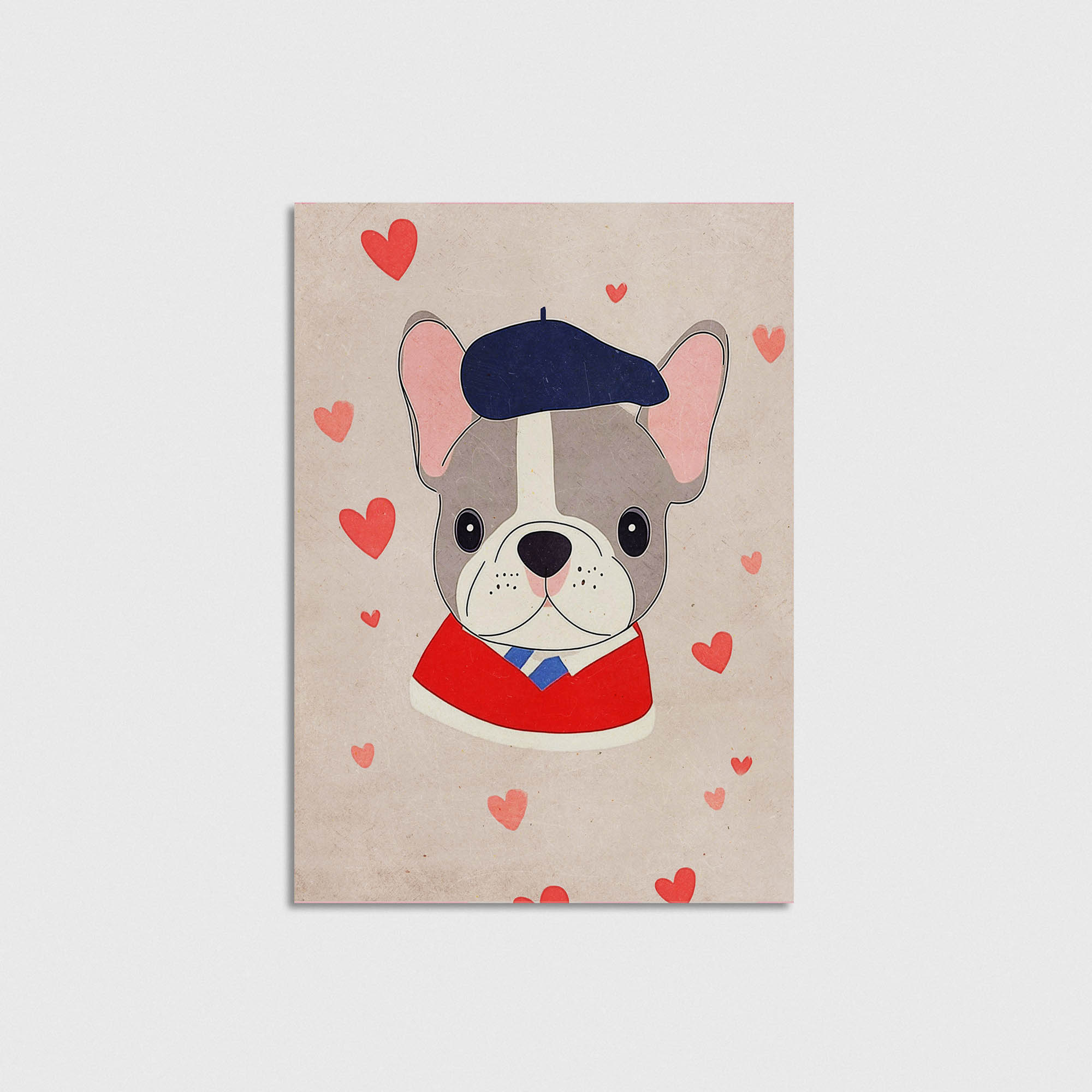 Ressam Yavru Köpek Çocuk Odası Duvar Posteri Çerçeveli Tablo Dekorasyon - Görsel 5